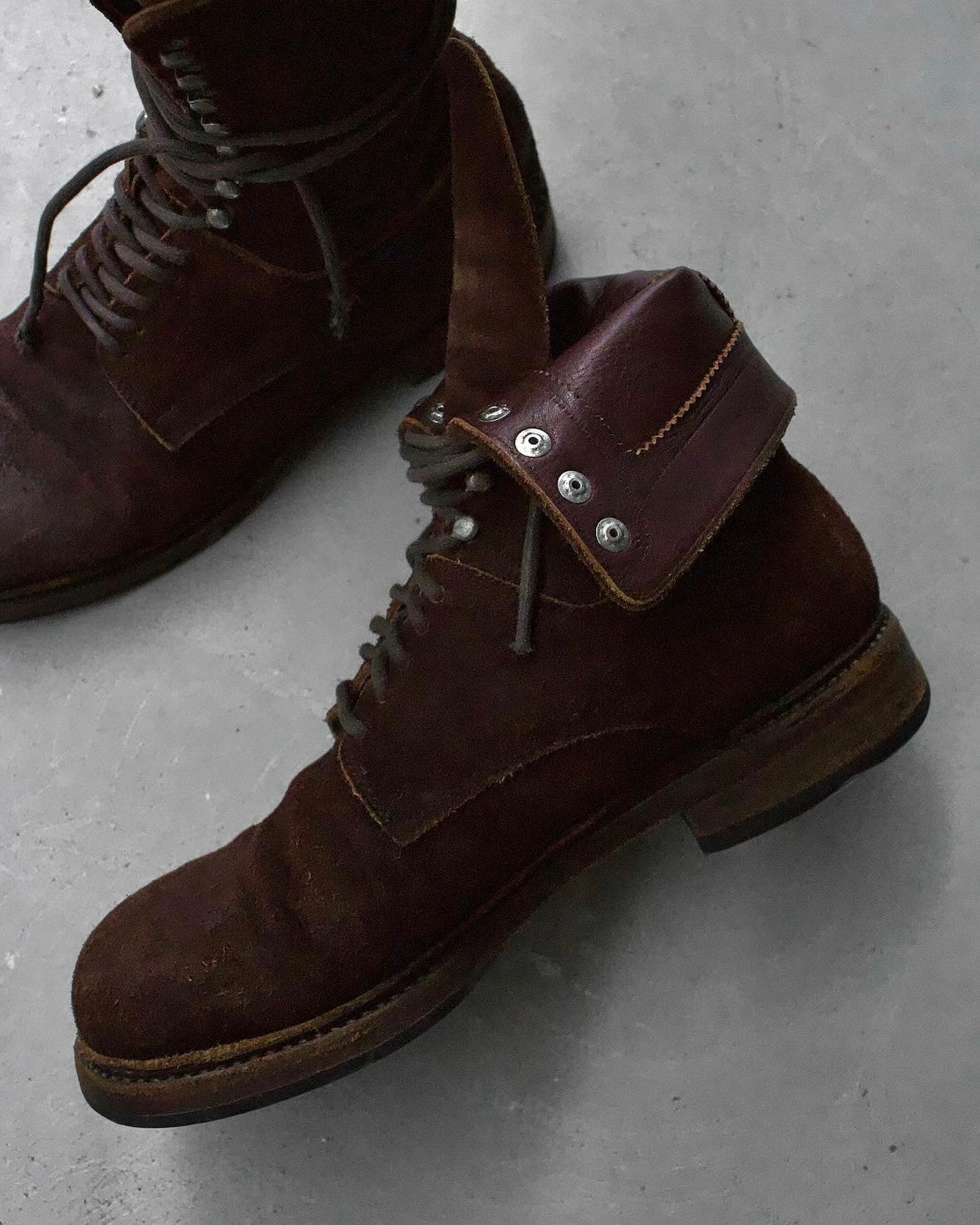 MiharaYasuhiro AW10 Foldable Suede Leather Boots
