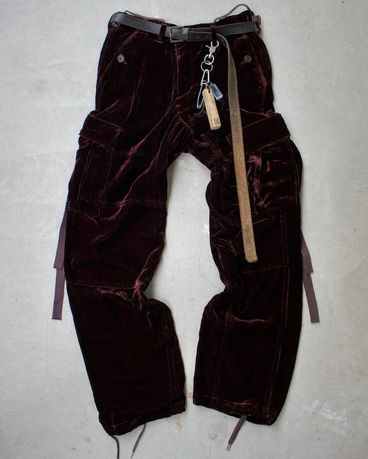 MiharaYasuhiro AW07 ‘MODIFIED’ 1/1 Velour Strap Cargos