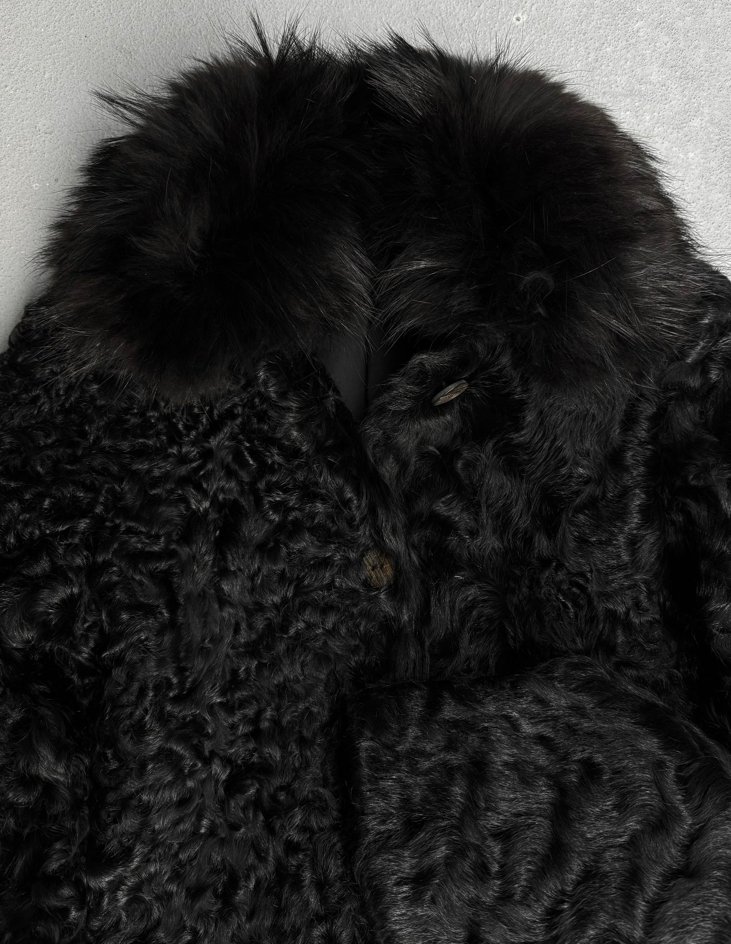 Giorgio Brato Early 00s Sheep Fur Long Coat