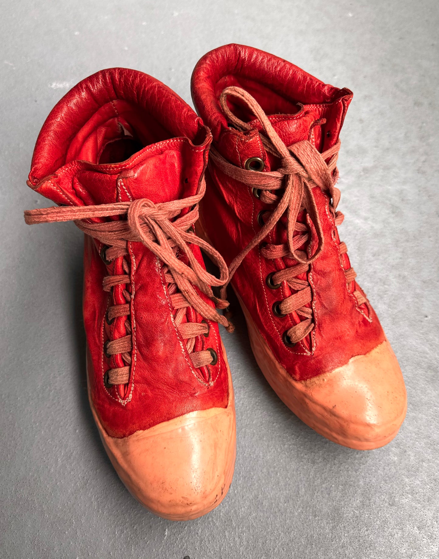 Carol Christian Poell ‘AM/2524 ROOMS-PTC/13’ Object-dyed Kangaroo Leather Drip Sneakers