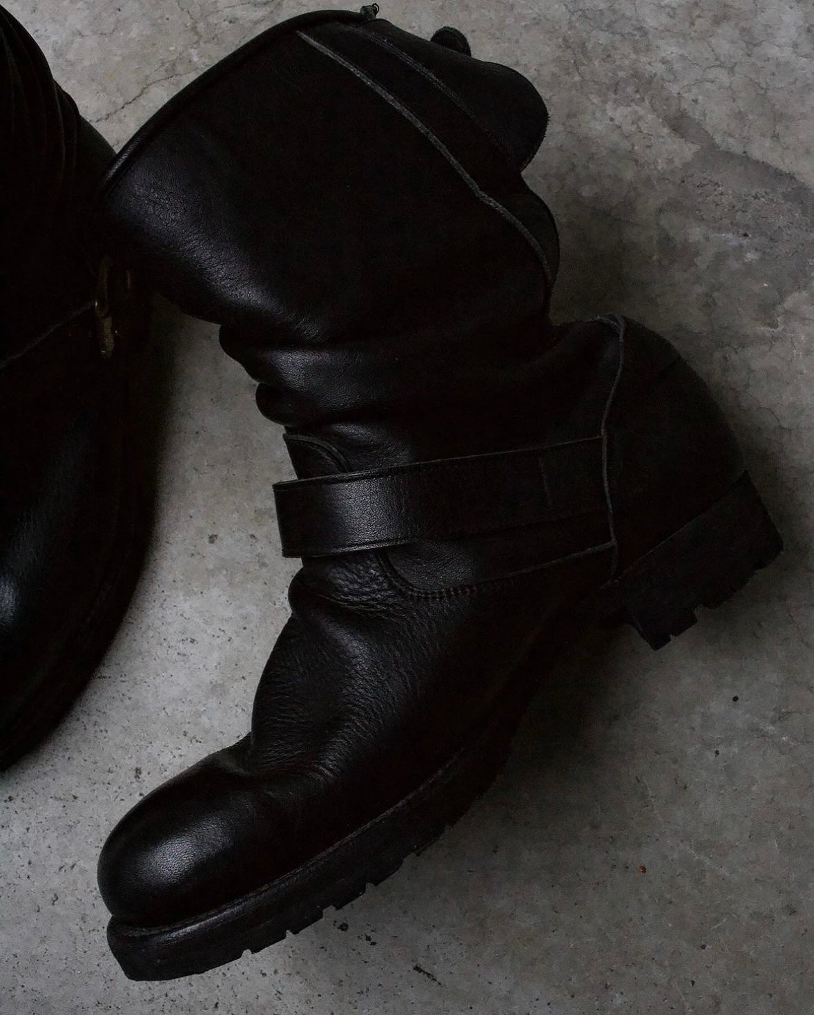 MiharaYasuhiro AW09 Twisted Leather Engineer Boots
