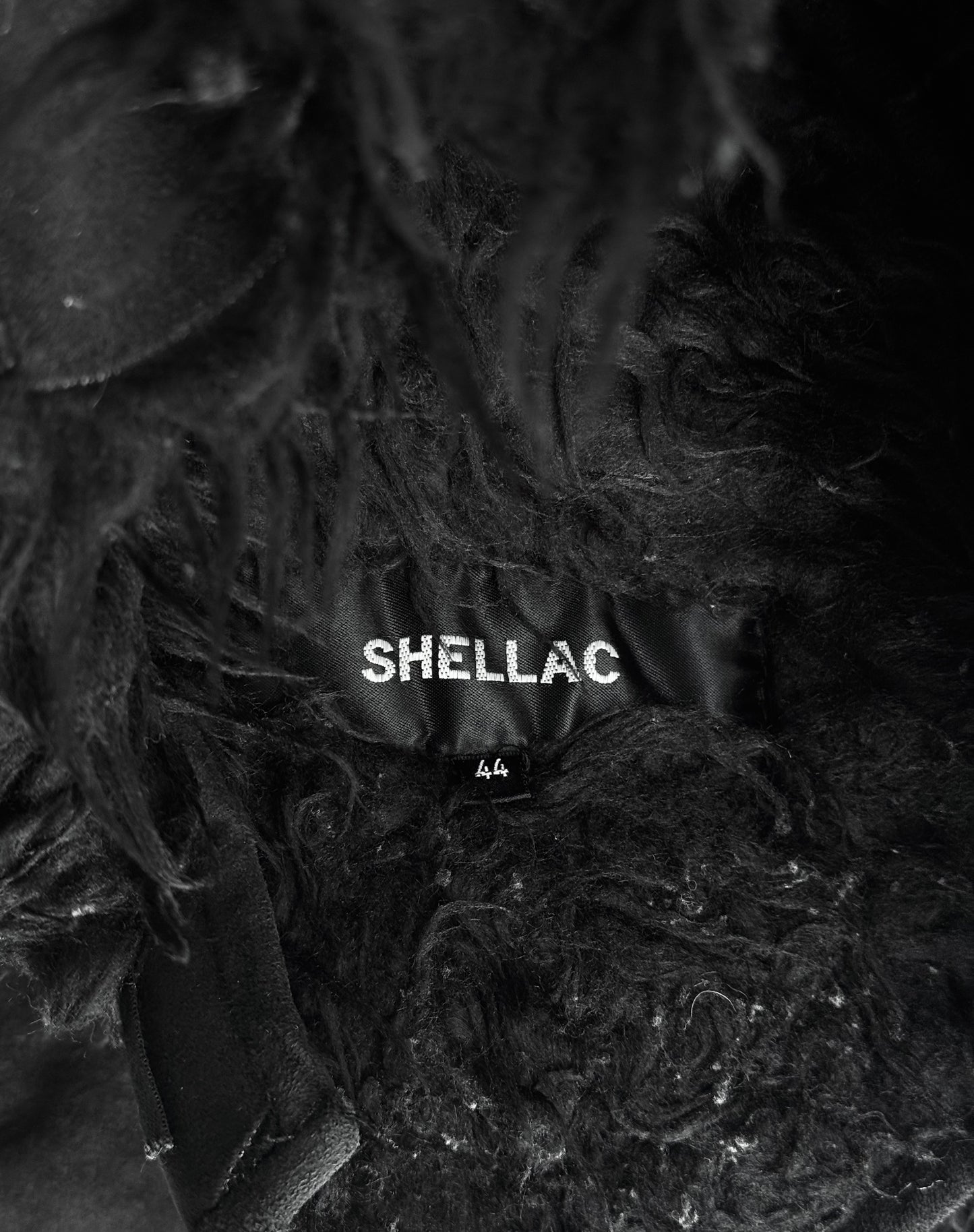 SHELLAC Early 00s Faux Shearling Rider Jacket