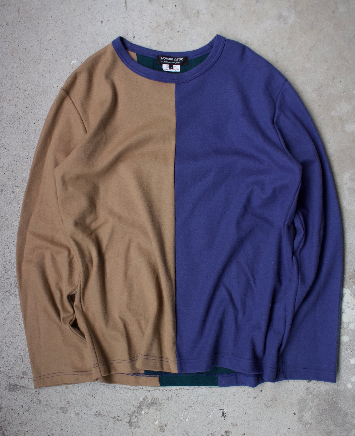 COMME des GARÇONS HOMME DEUX AD 2018 Split-Tone Long-sleeve