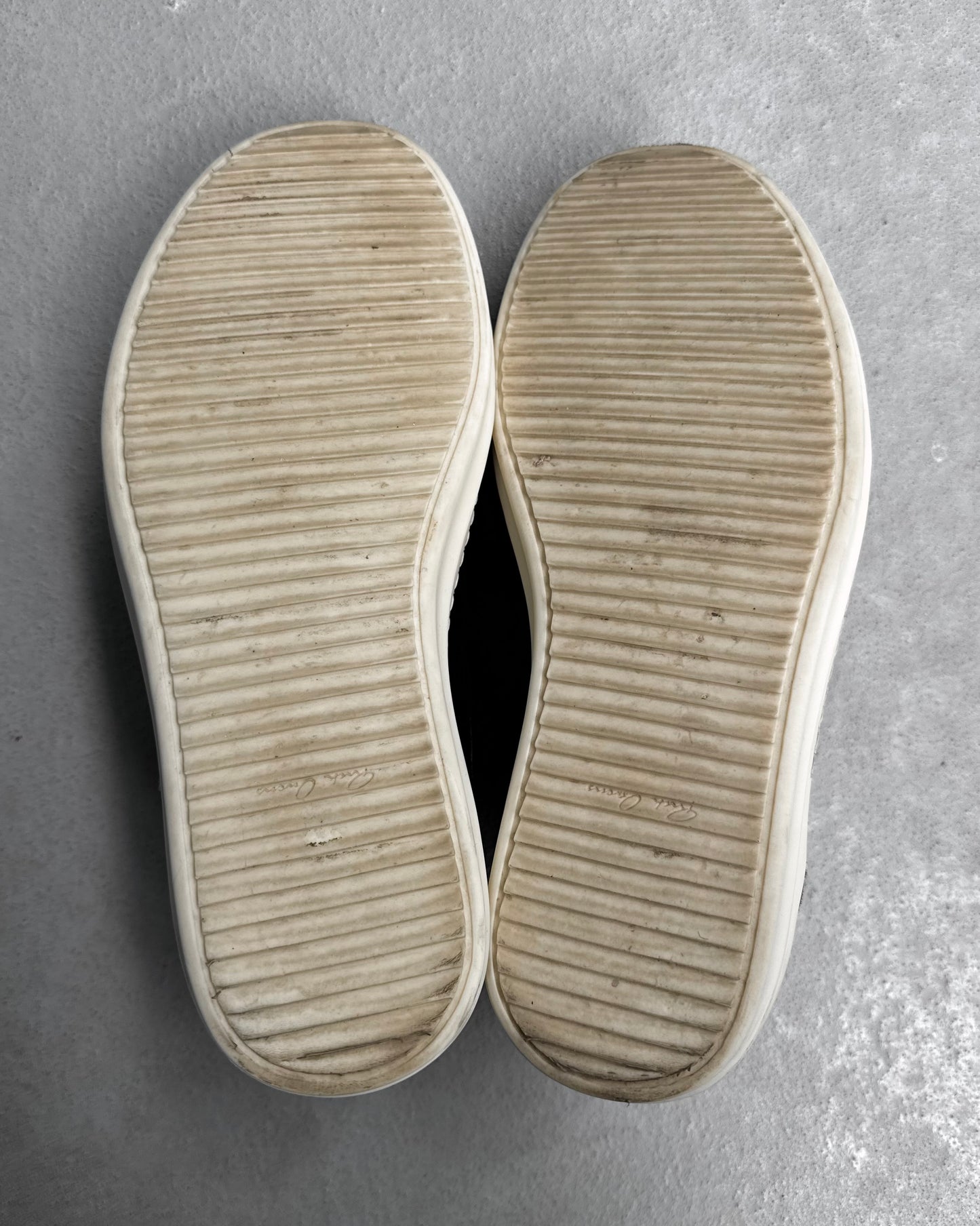 Rick Owens AW22 “STROBE” Calfskin Suede Leather Vintage Sneakers