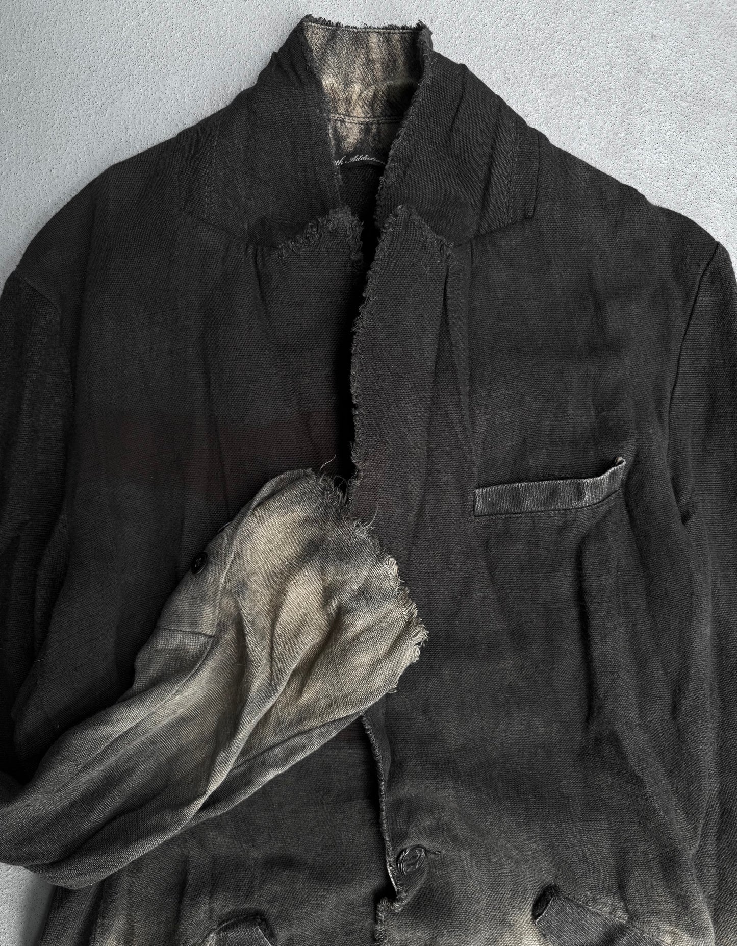 14thAddiction Early 00s Distressed Single Button Blazer
