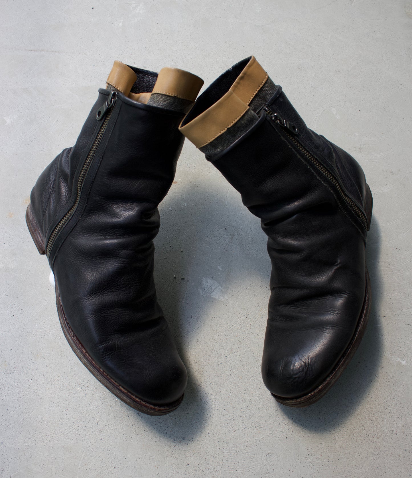 MiharaYasuhiro AW09 Double-Layered Leather Boots