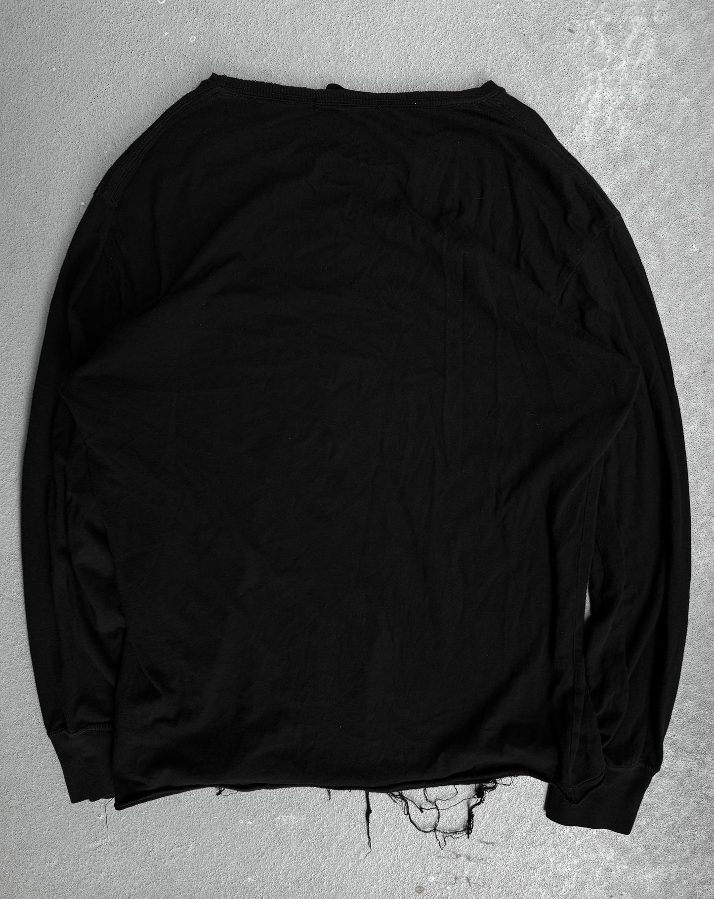 UNDERCOVER AW02 “Witch’s Cell Division” Graphic ‘X’ Distressed Long-sleeves