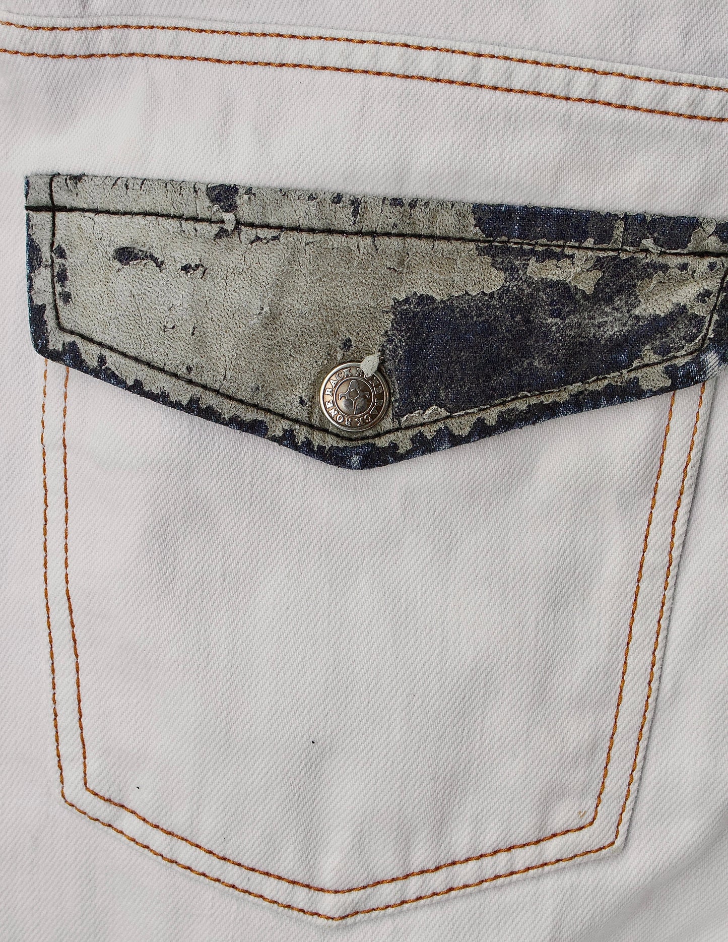 BACKBONE the Basis SS07 White Bootcut Denim