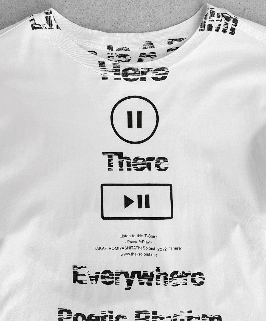 TakahiroMiyashita TheSoloist. SS22 “Pause-Play” T-shirt