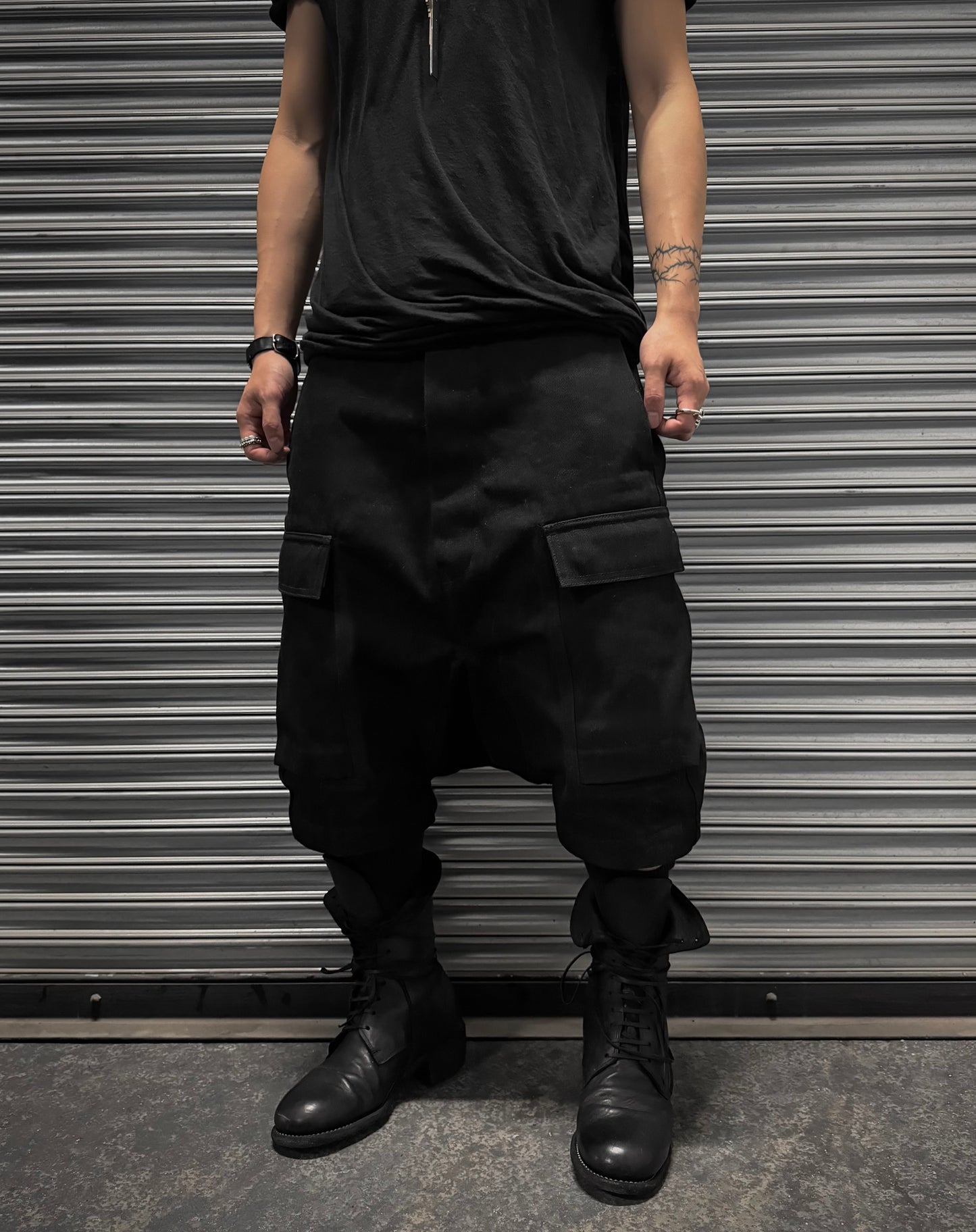 Rick Owens DRKSHDW SS23 “EDFU” 16oz Japanese Denim Cargo Shorts