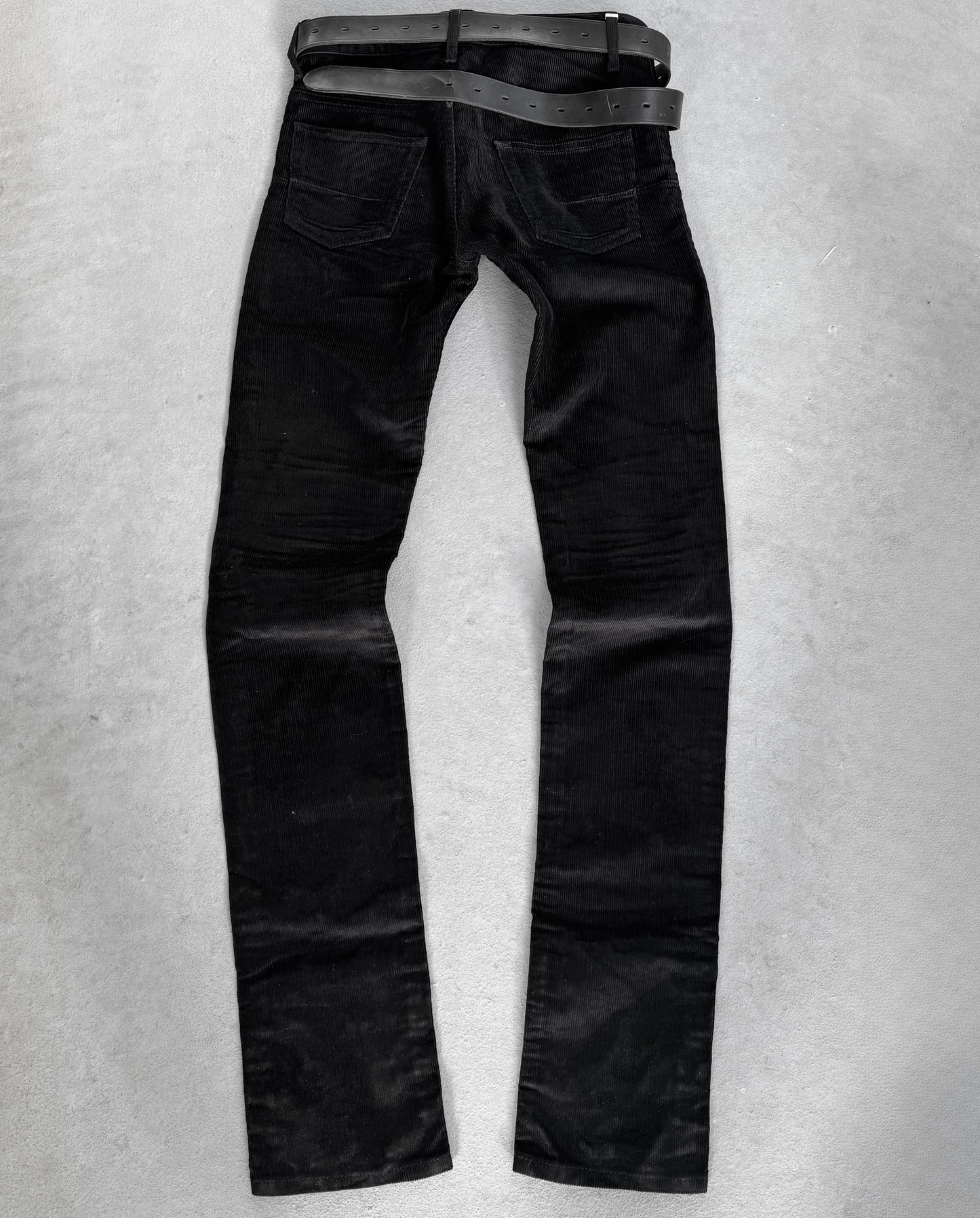 DIOR HOMME by Hedi Slimane AW07 “NAVIGATE” Waxed Velvet Corduroy Skinny Pants