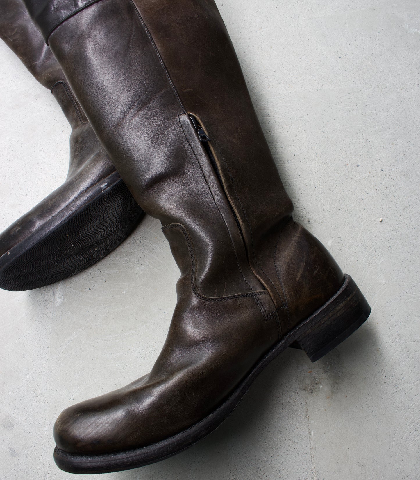 Isamu Katayama "BACKLASH" Over-dyed Horse Riding Boots