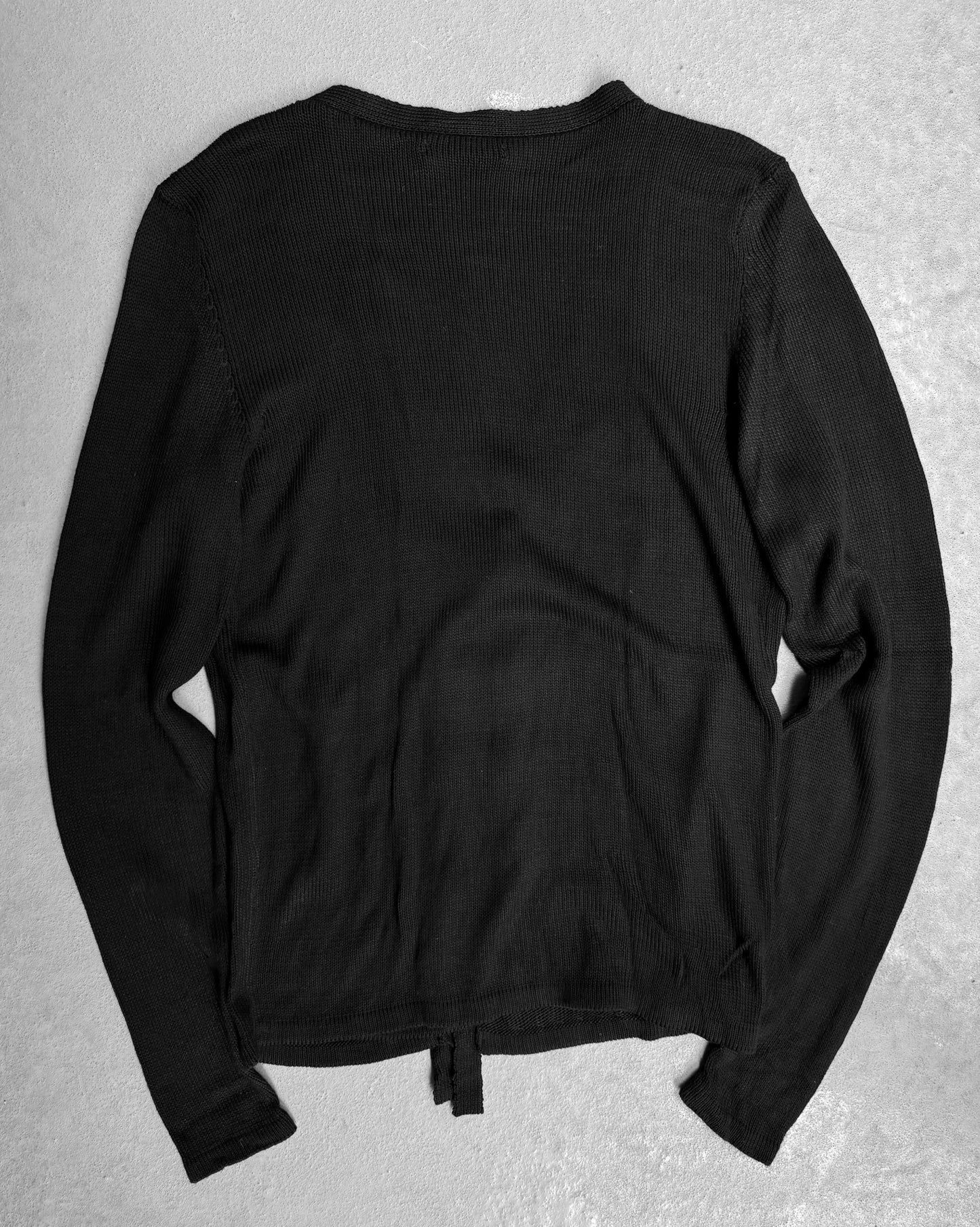 Michel Berandi Early 00s Double-layered Button-up Knit Cardigan