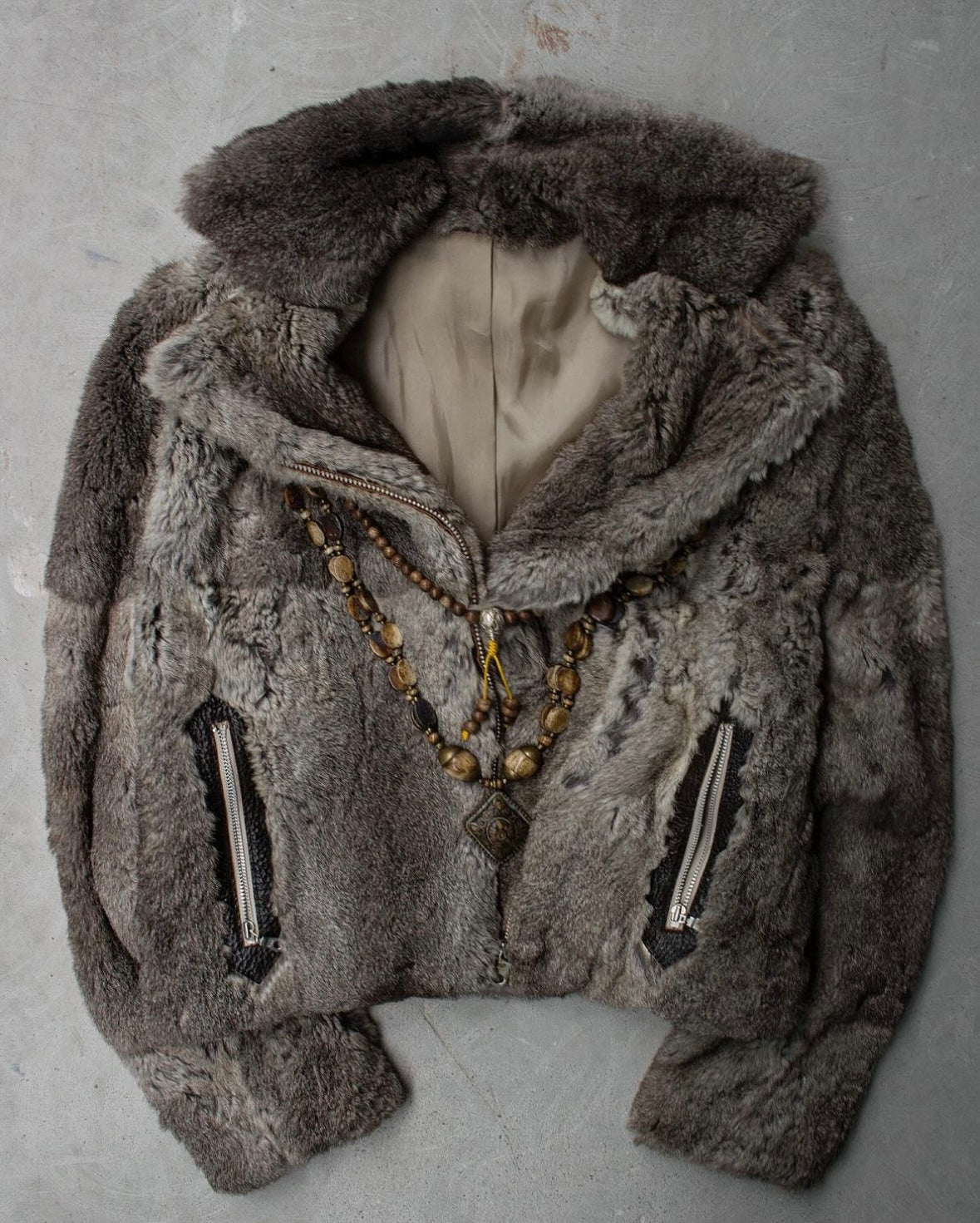 MiharaYasuhiro Late 90’s Rabbit Fur Rider Jacket