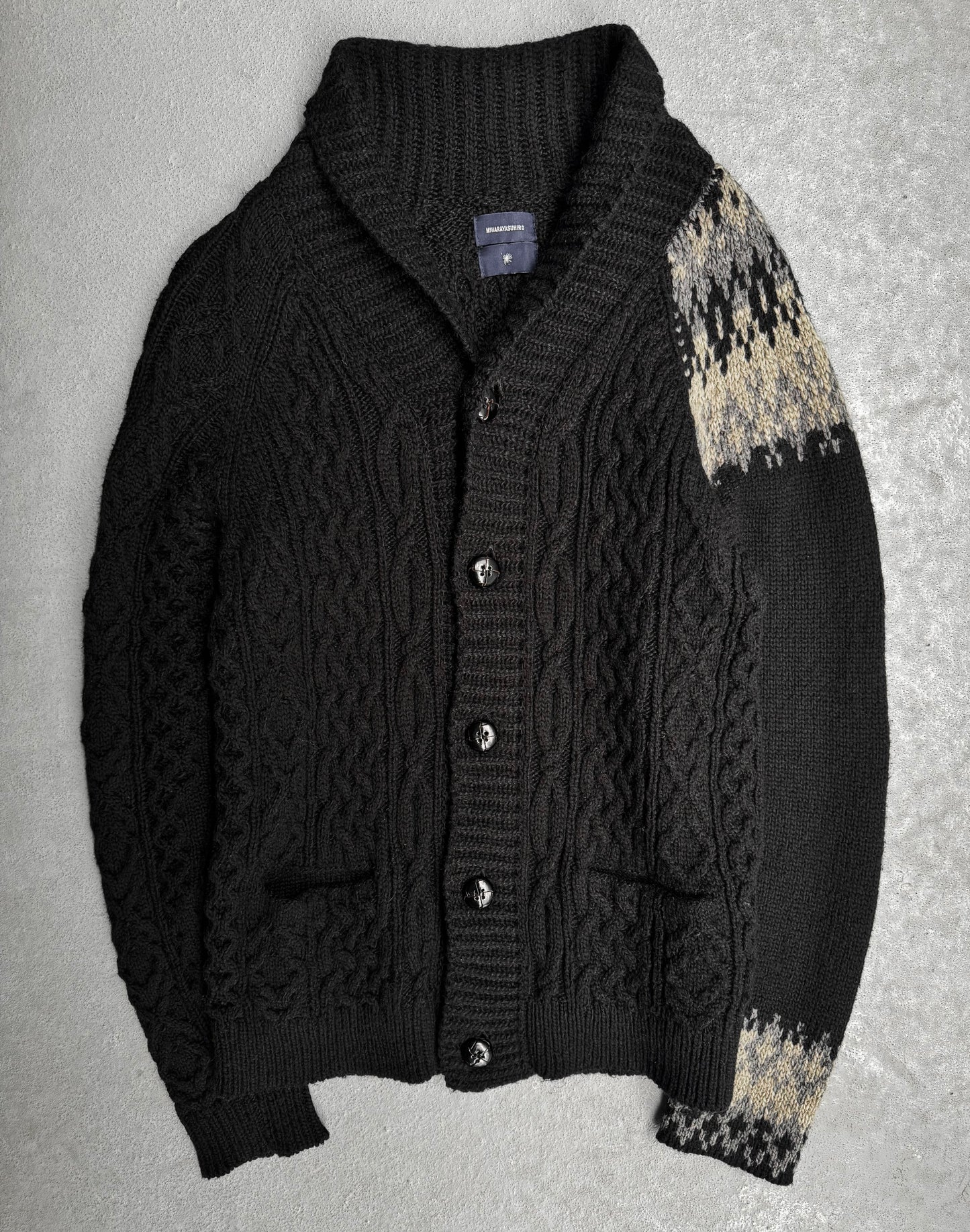 MiharaYasuhiro AW12 Nordic Mohair Knitted Cardigan