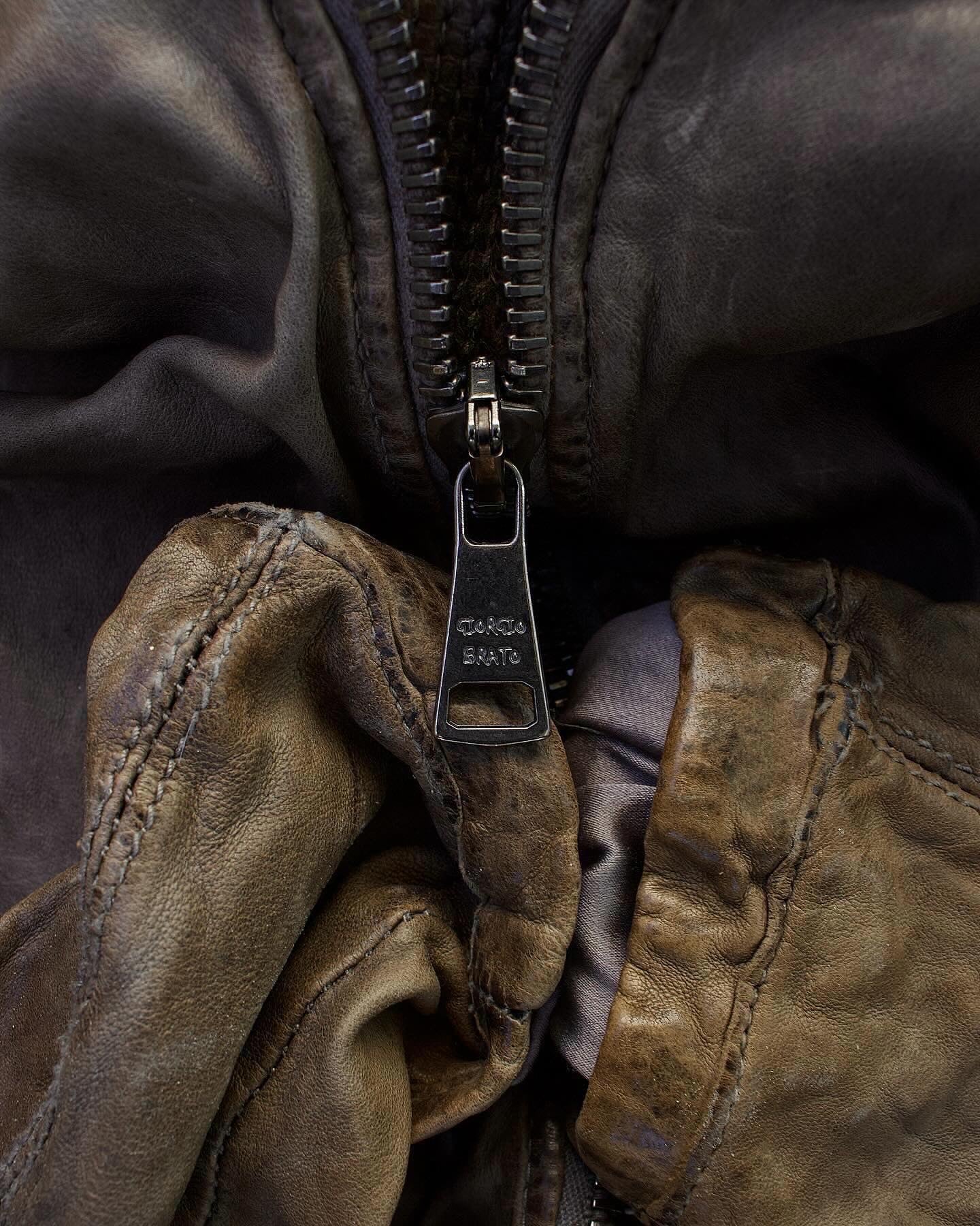 Giorgio Brato 00s Vegetable Tanned Sheep Leather Jacket