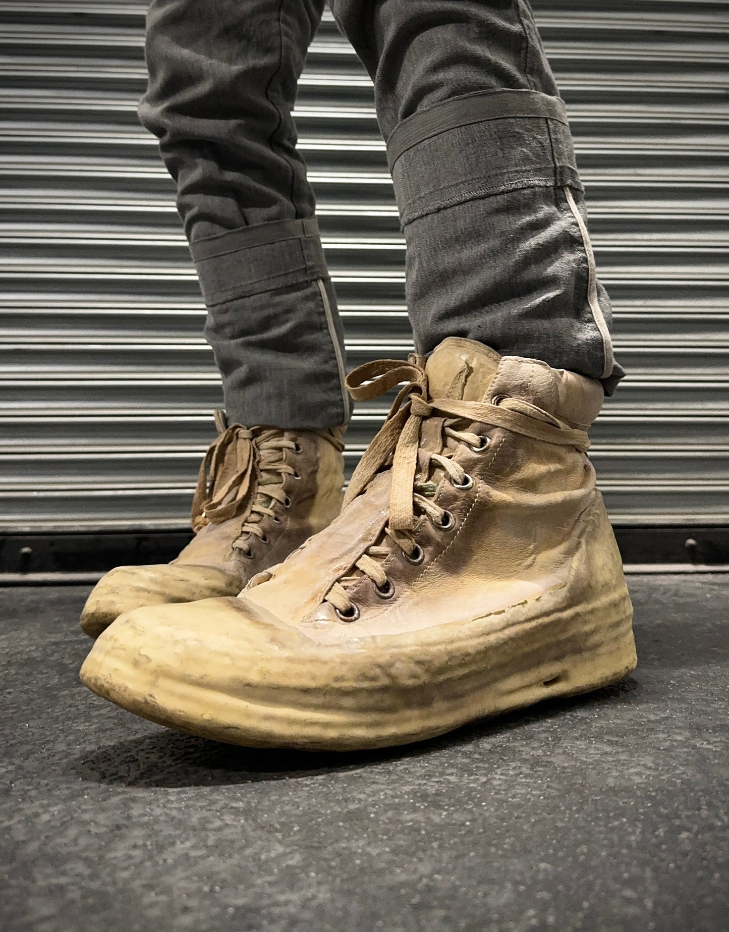 Carol Christian Poell ‘AM/2524 ROOMS-PTC/01’ Object-dyed Kangaroo Leather Drip Sneakers