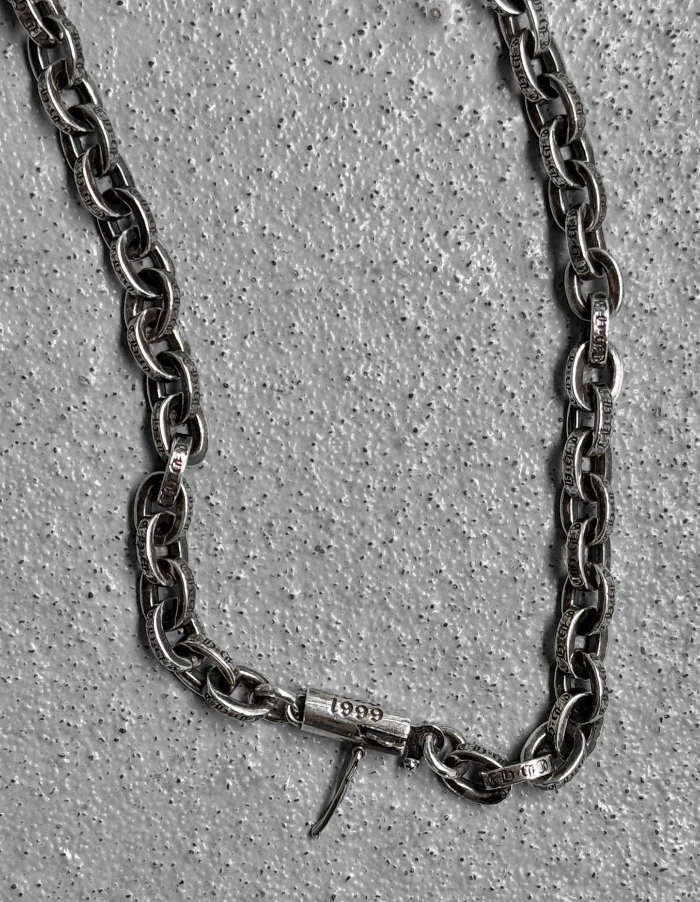 Chrome Hearts 1999 .925 Silver Paper-chain Necklace