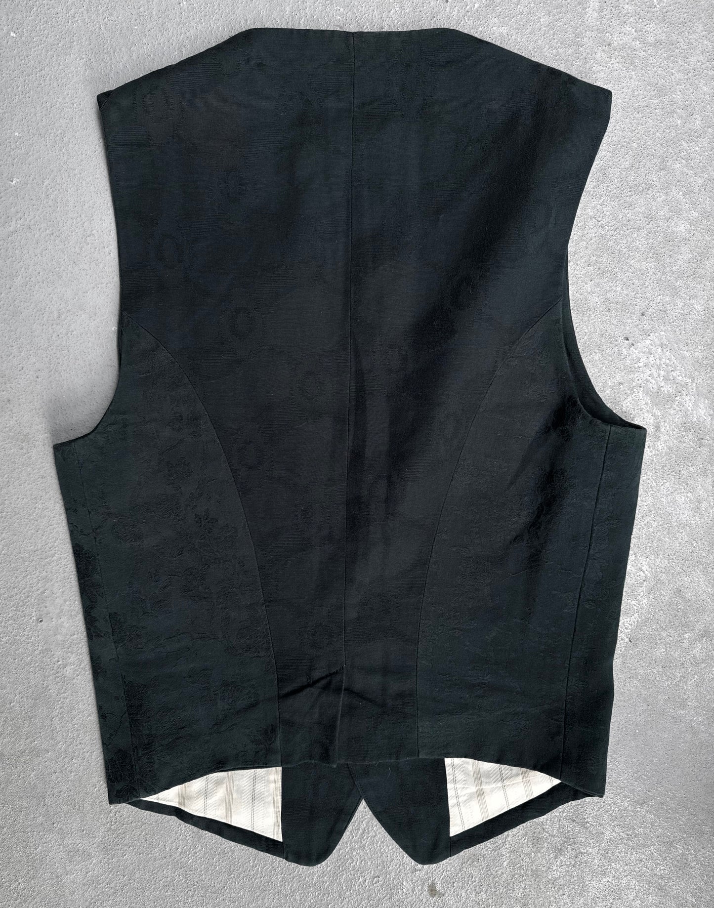 Ann Demeulemeester SS12 Jacquard Two-Button Vest