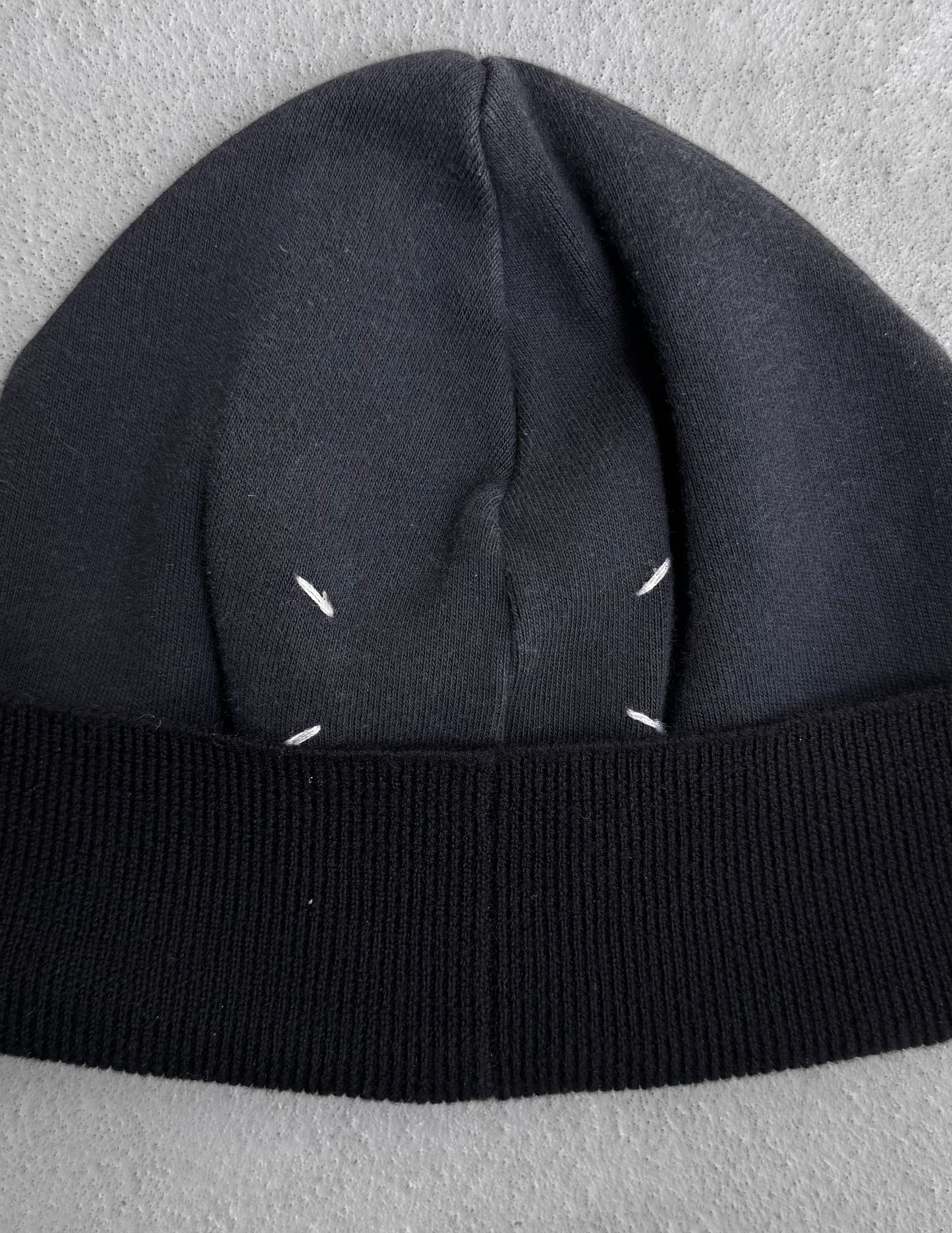 Maison Martin Margiela AW06 Navy Four-stitch Motif Beanie