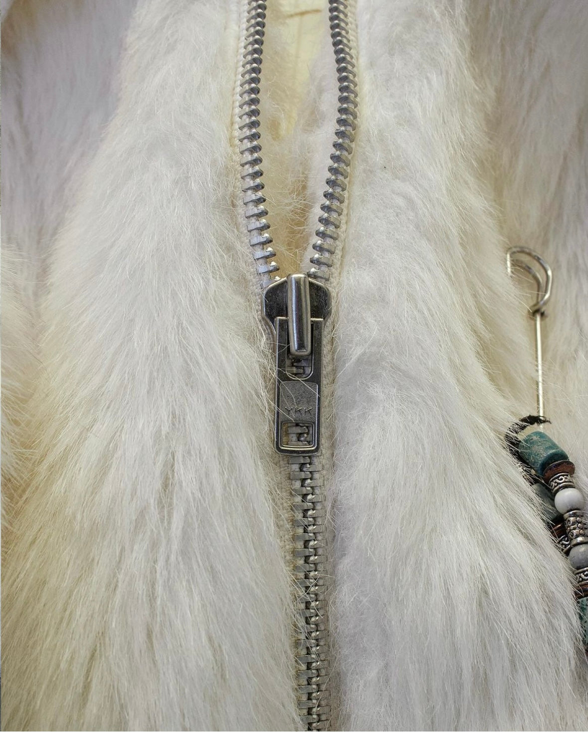 20471120 CONDIRE Early 00s Mink Faux Fur Bomber Jacket