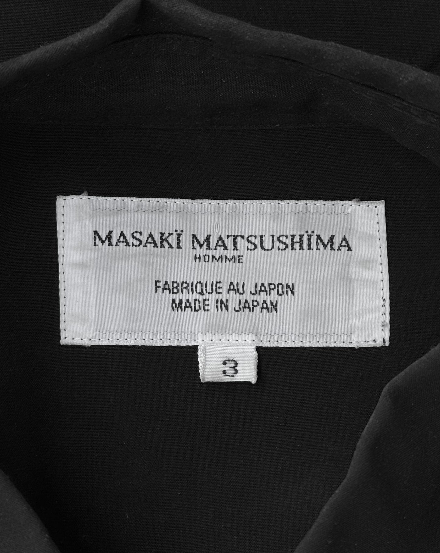Masakï Matsushïma Late 90s Cropped Rayon Shirt