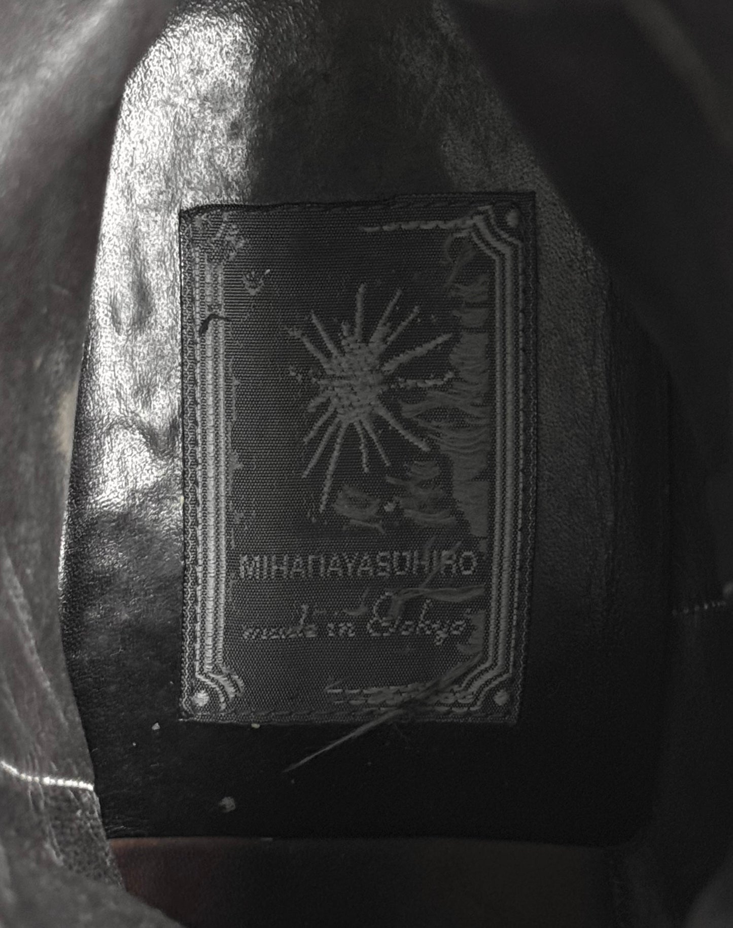MiharaYasuhiro Early 00s Distressed Leather Lace-up Field Boots