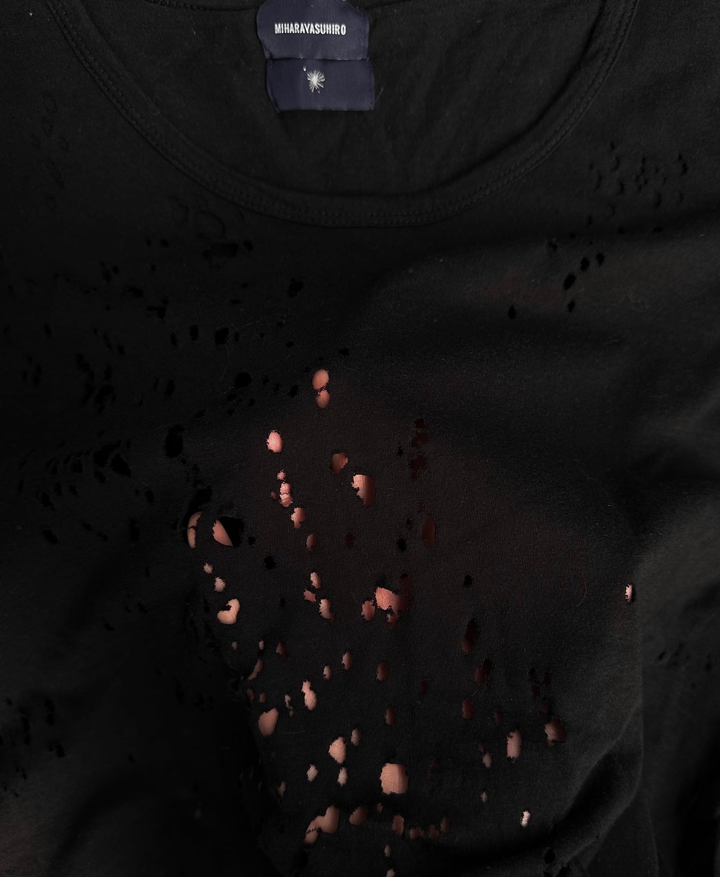 MiharaYasuhiro AW12 Distressed Double-Layer T-shirt