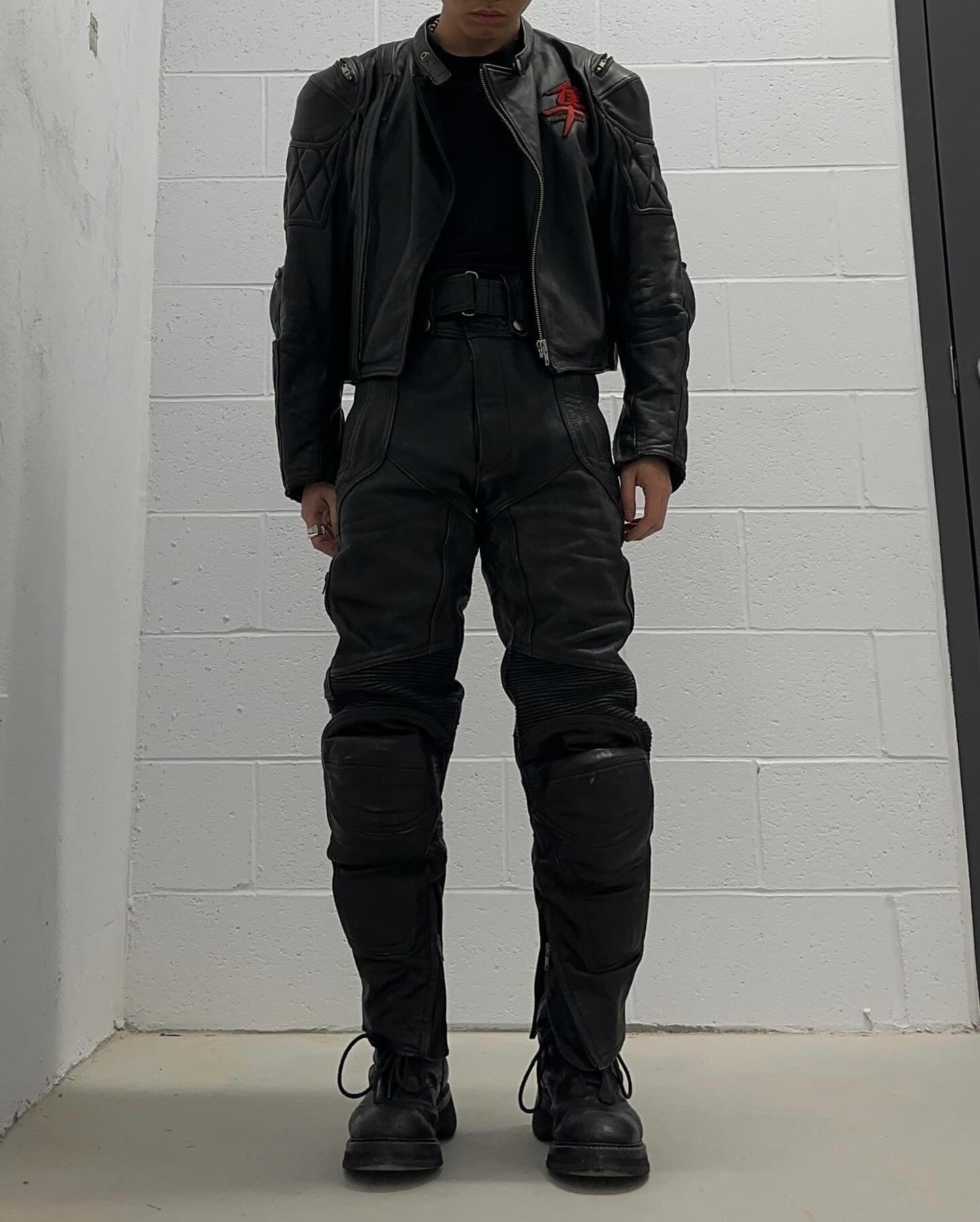 KADOYA K’s Leather Early 00s Cowhide Padded Motorcycle Pants