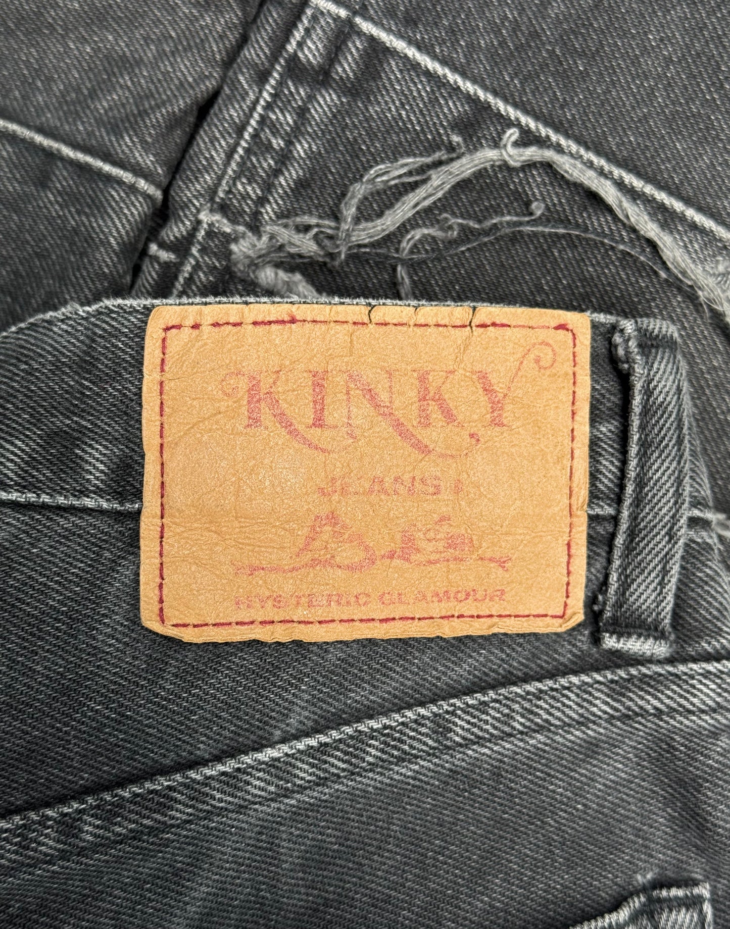 Hysteric Glamour Early 00s ‘Kinky’ Grey Flare Hagi Denim