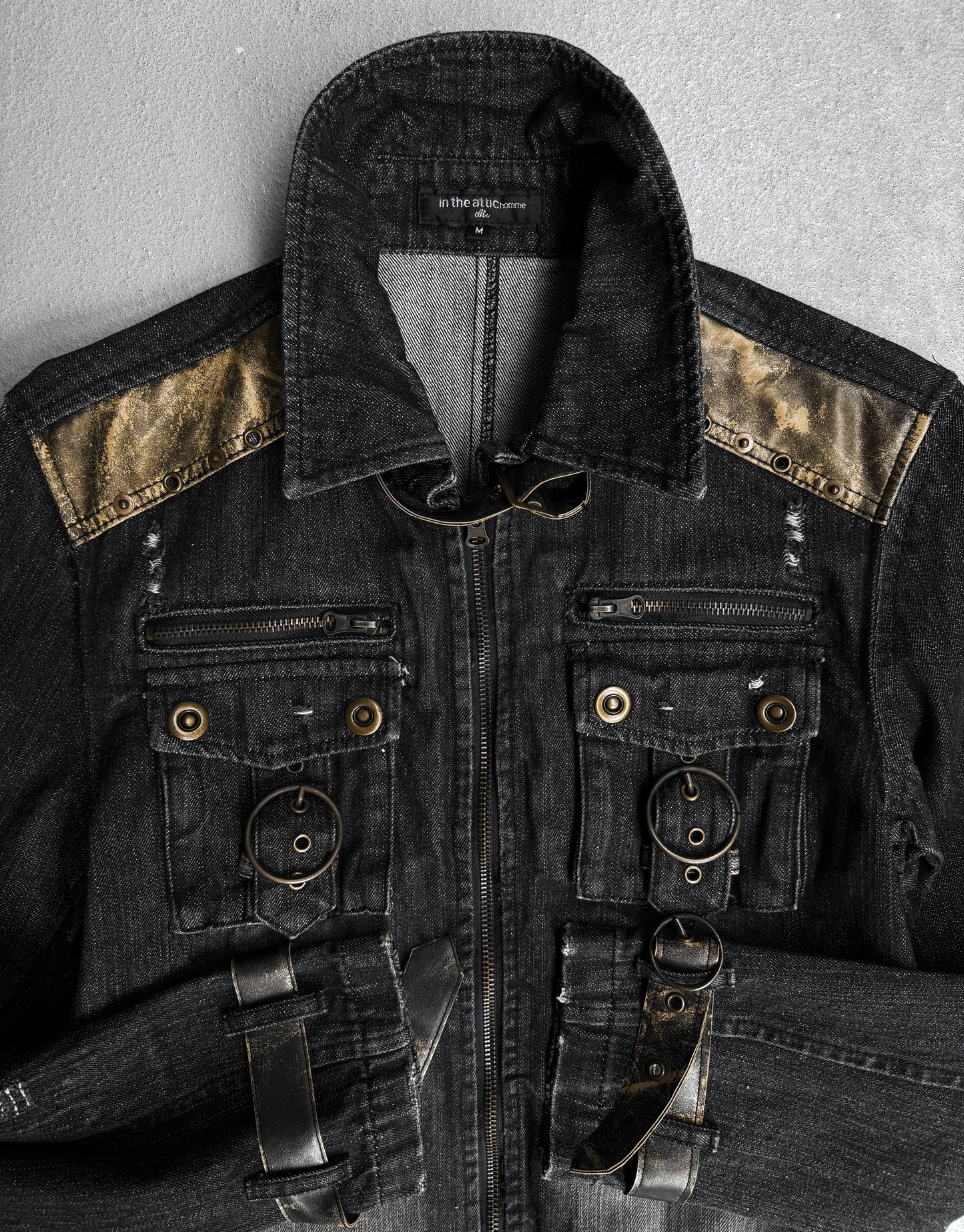 InTheAttic Early 00s Cargo Pockets Denim Trucker Jacket