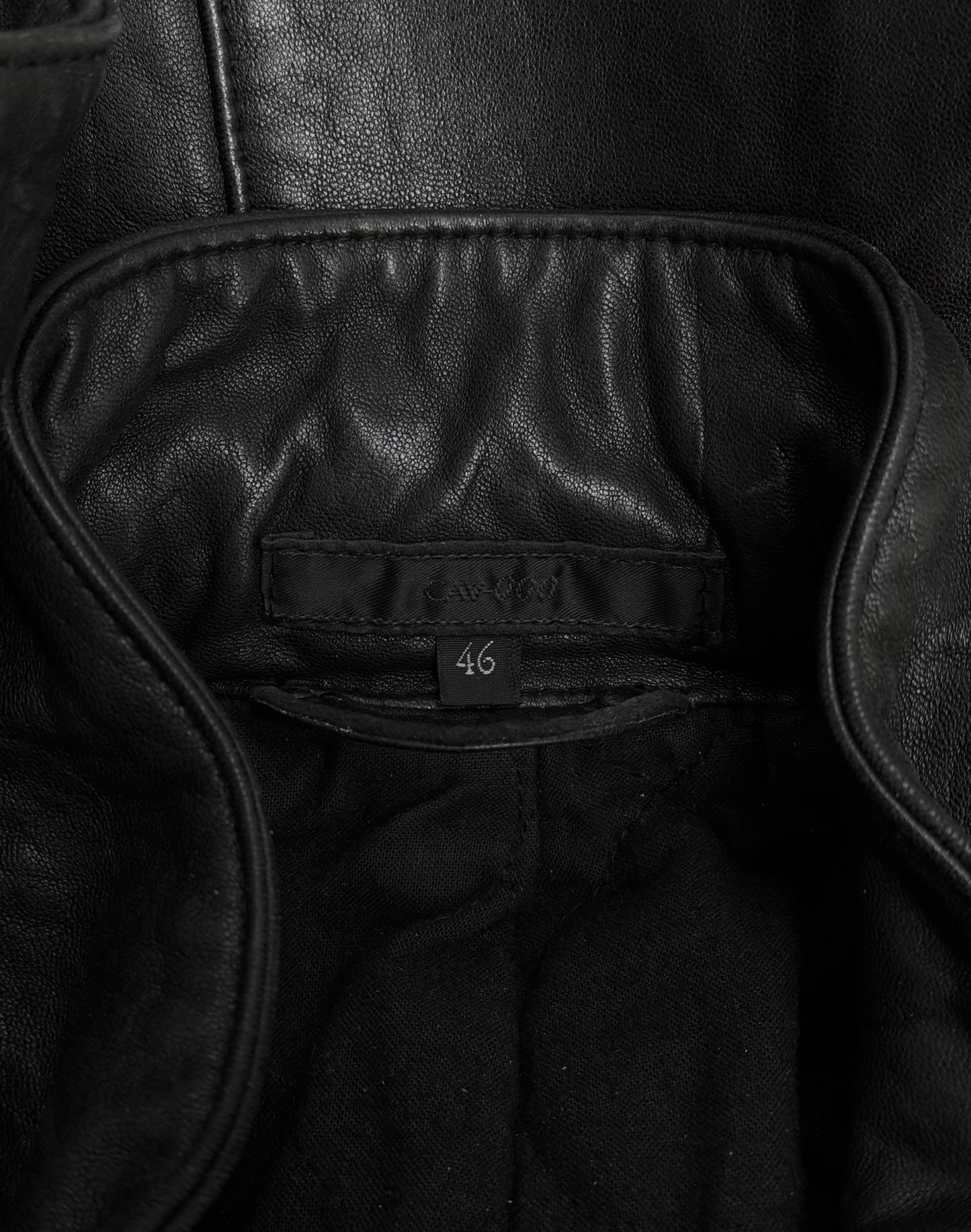 CAV-000 Early 00s Lambskin Leather Hooded Rider Jacket