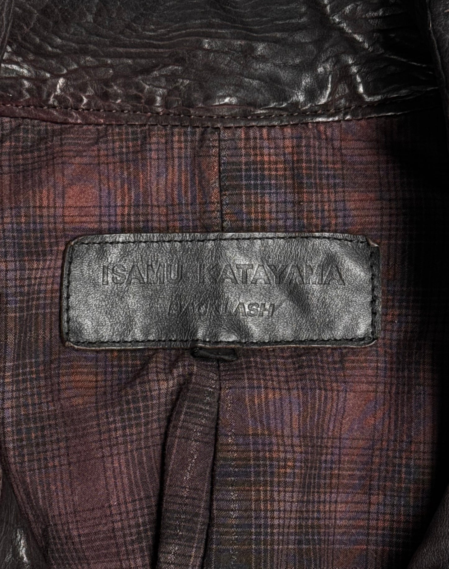 Isamu Katayama “BACKLASH” SS10 Wrinkled Cow Leather Single Rider Jacket