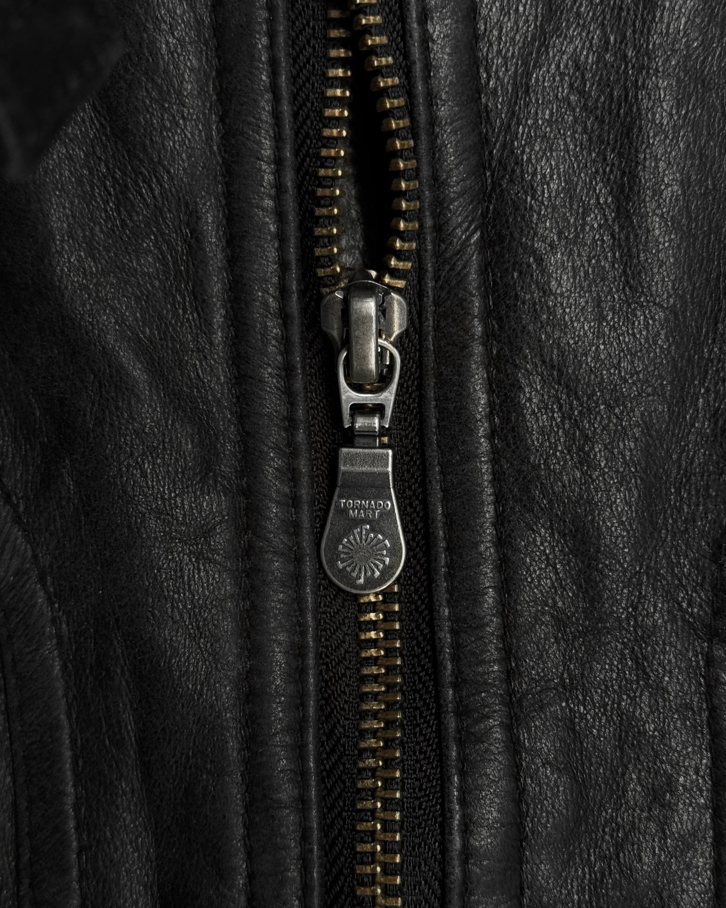 Tornado Mart Early 00s Faded Cowhide Leather Rider Jacket