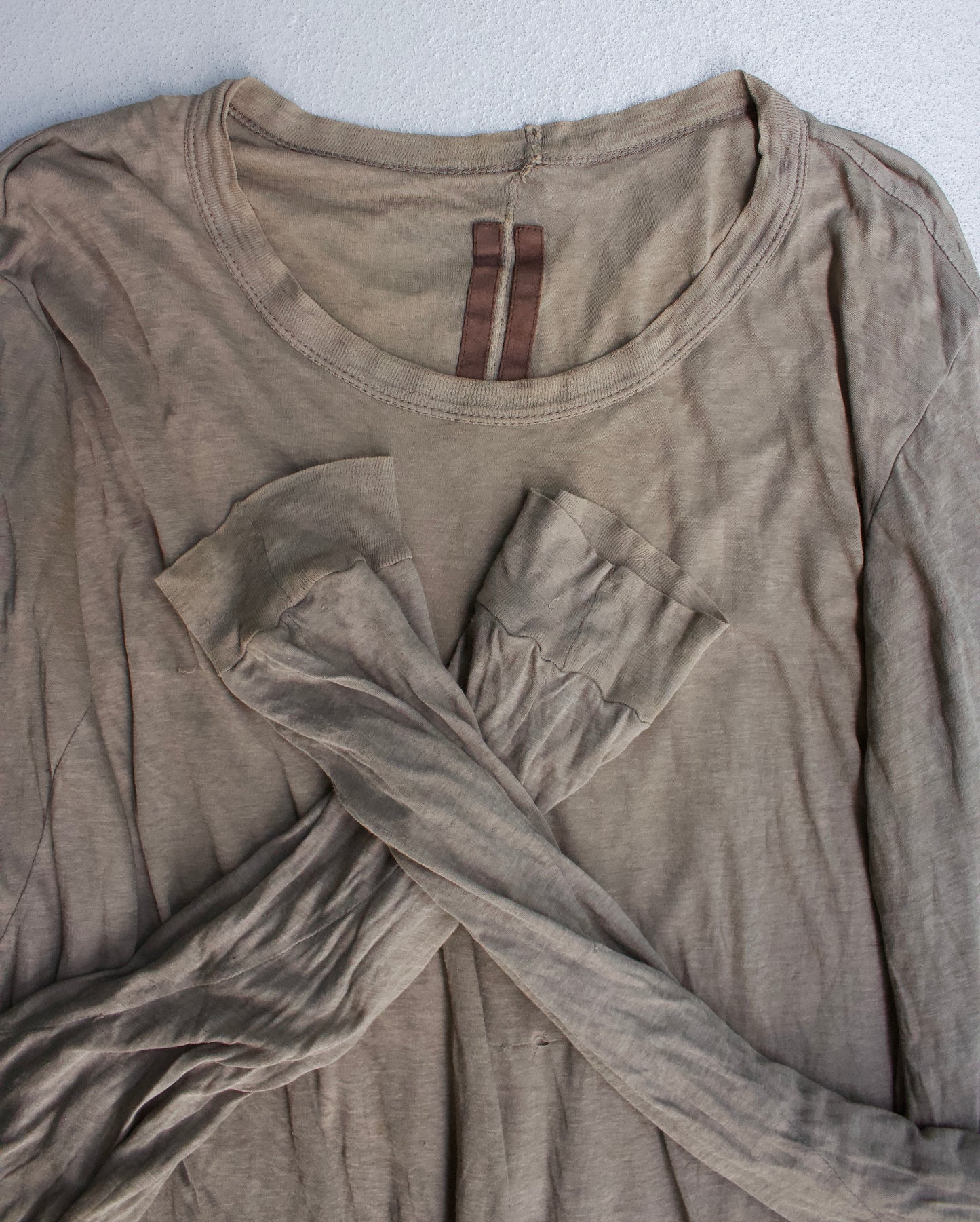 Rick Owens SS13 “ISLAND” Dust Double-layered Long-Sleeves