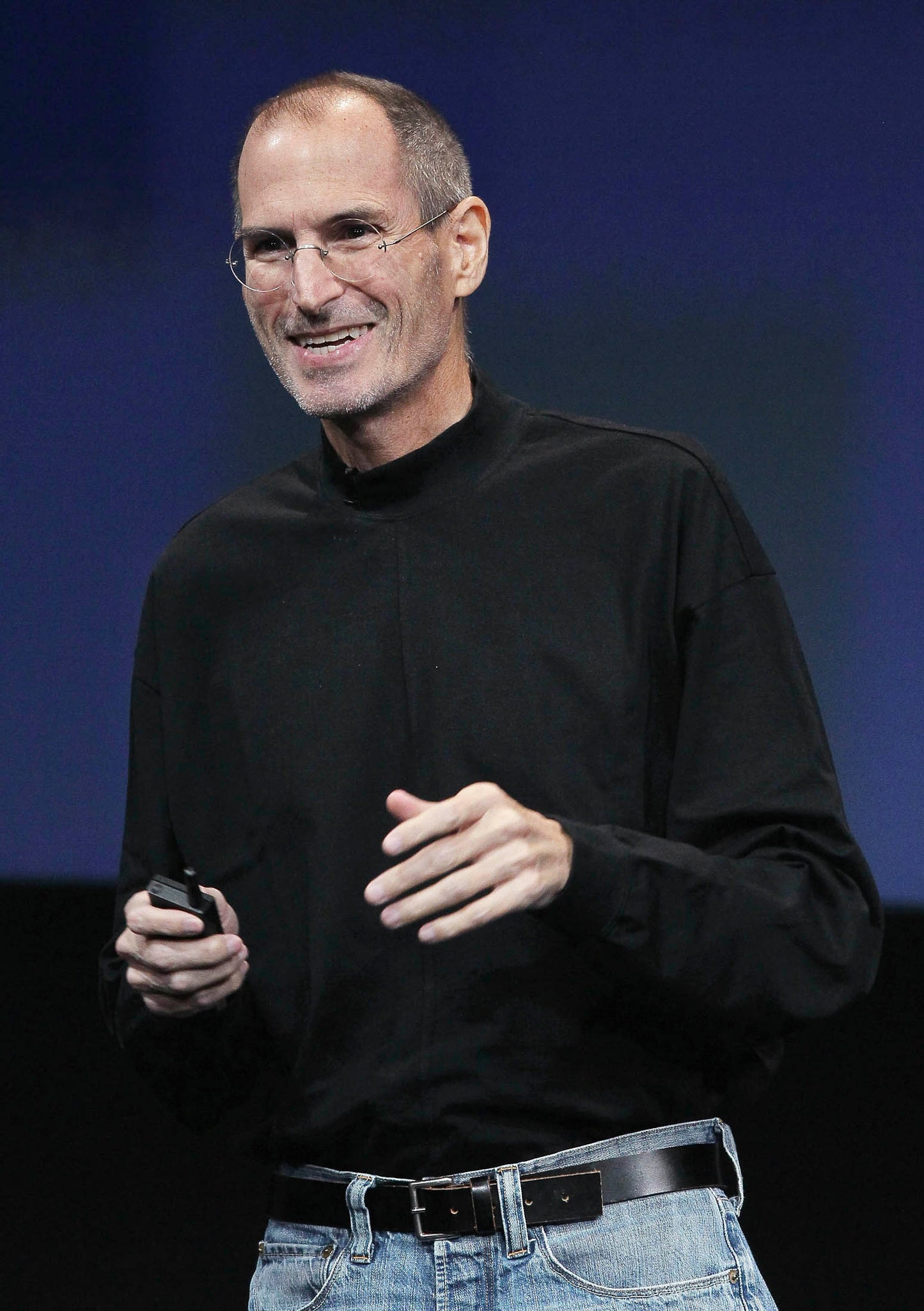 Issey Miyake Men AW97 “Steve Jobs” Black Mock Neck Long-sleeve