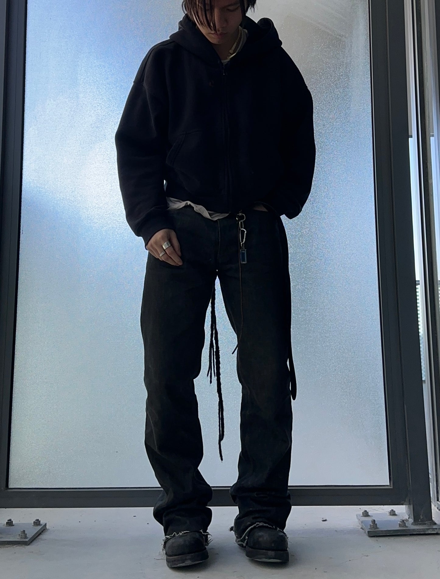 RipVanWinkle 00s Raw Wide Bootcut Denim
