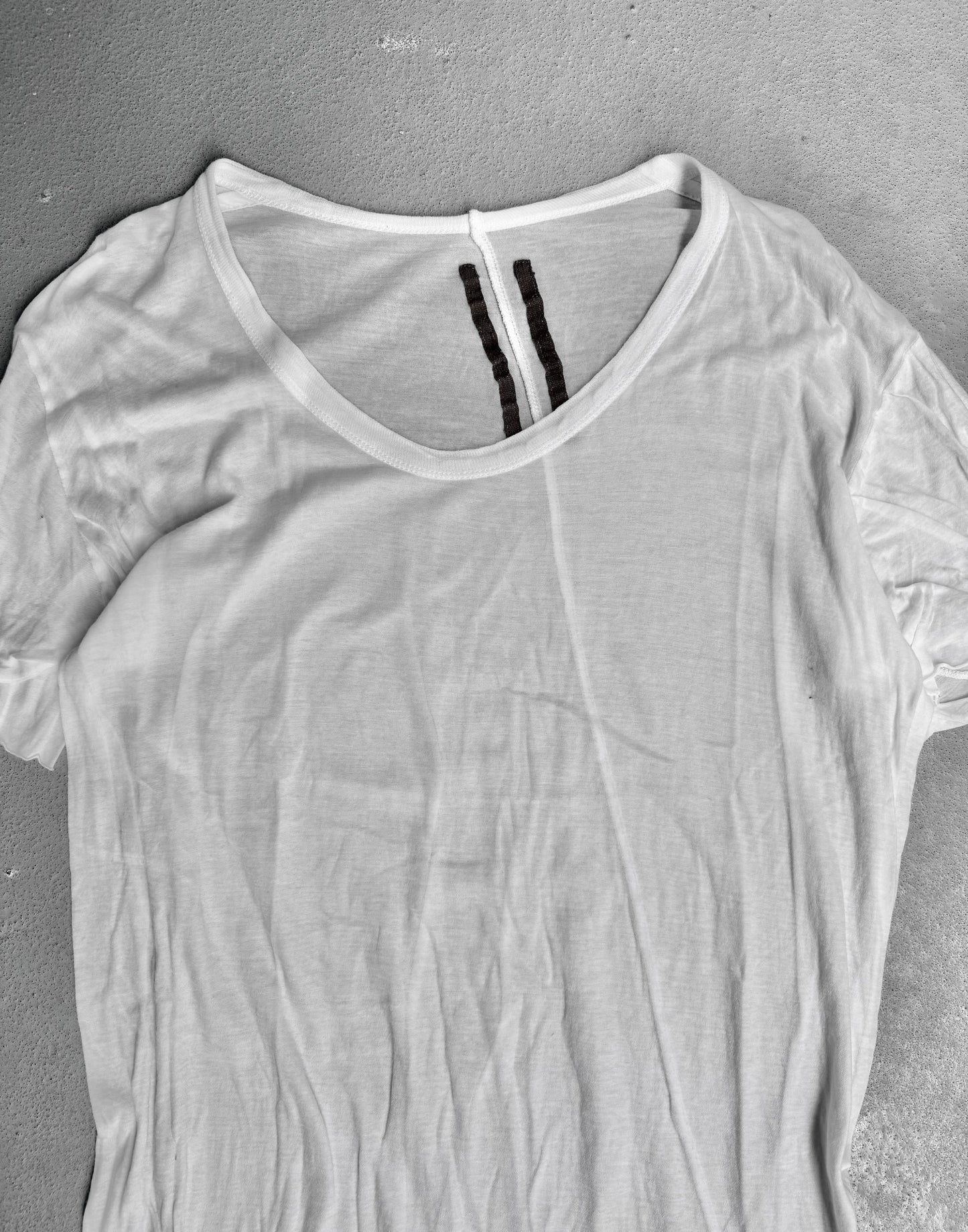 Rick Owens AW08 “STAG” White Unstable Cotton T-shirt