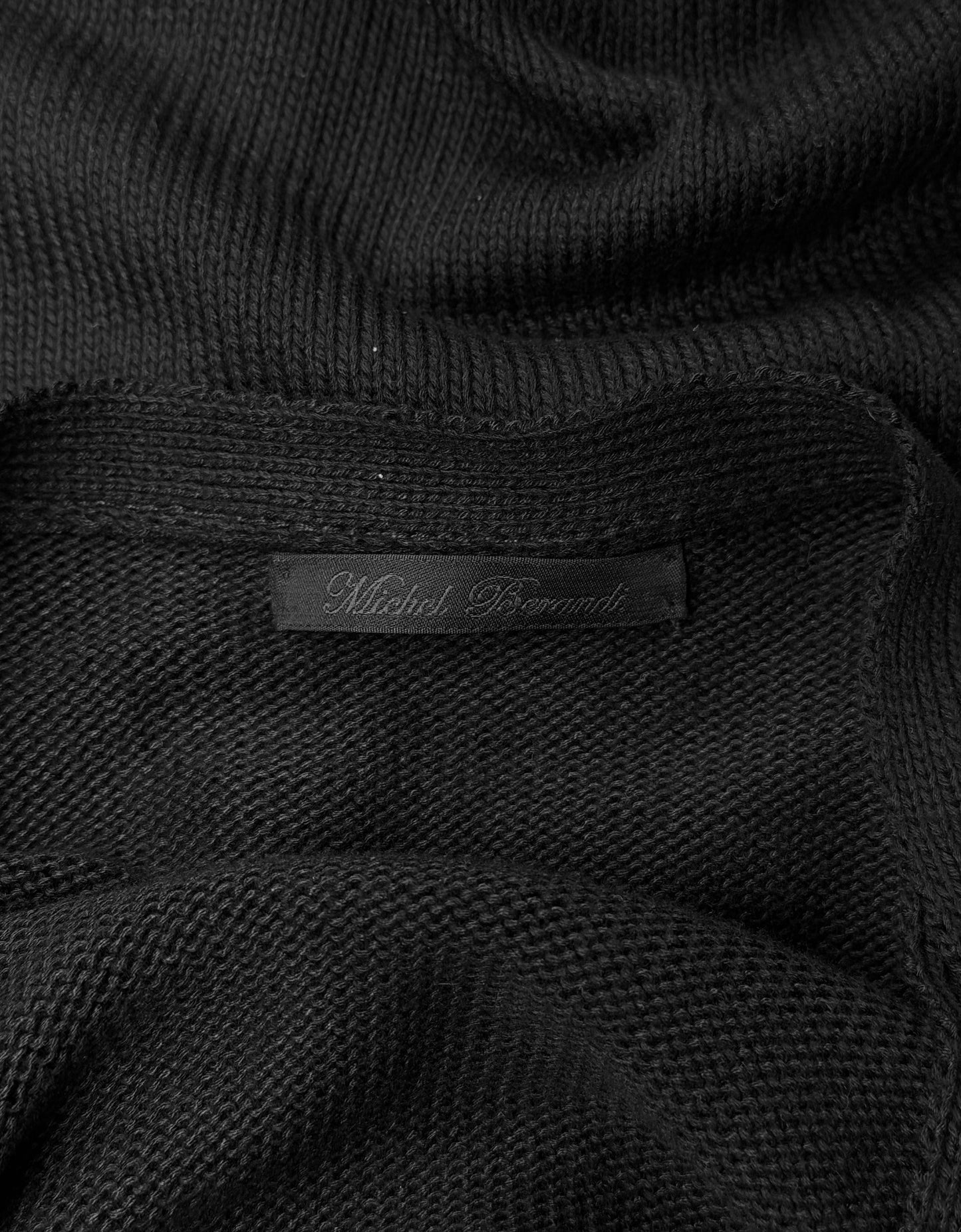 Michel Berandi Early 00s Double-layered Button-up Knit Cardigan