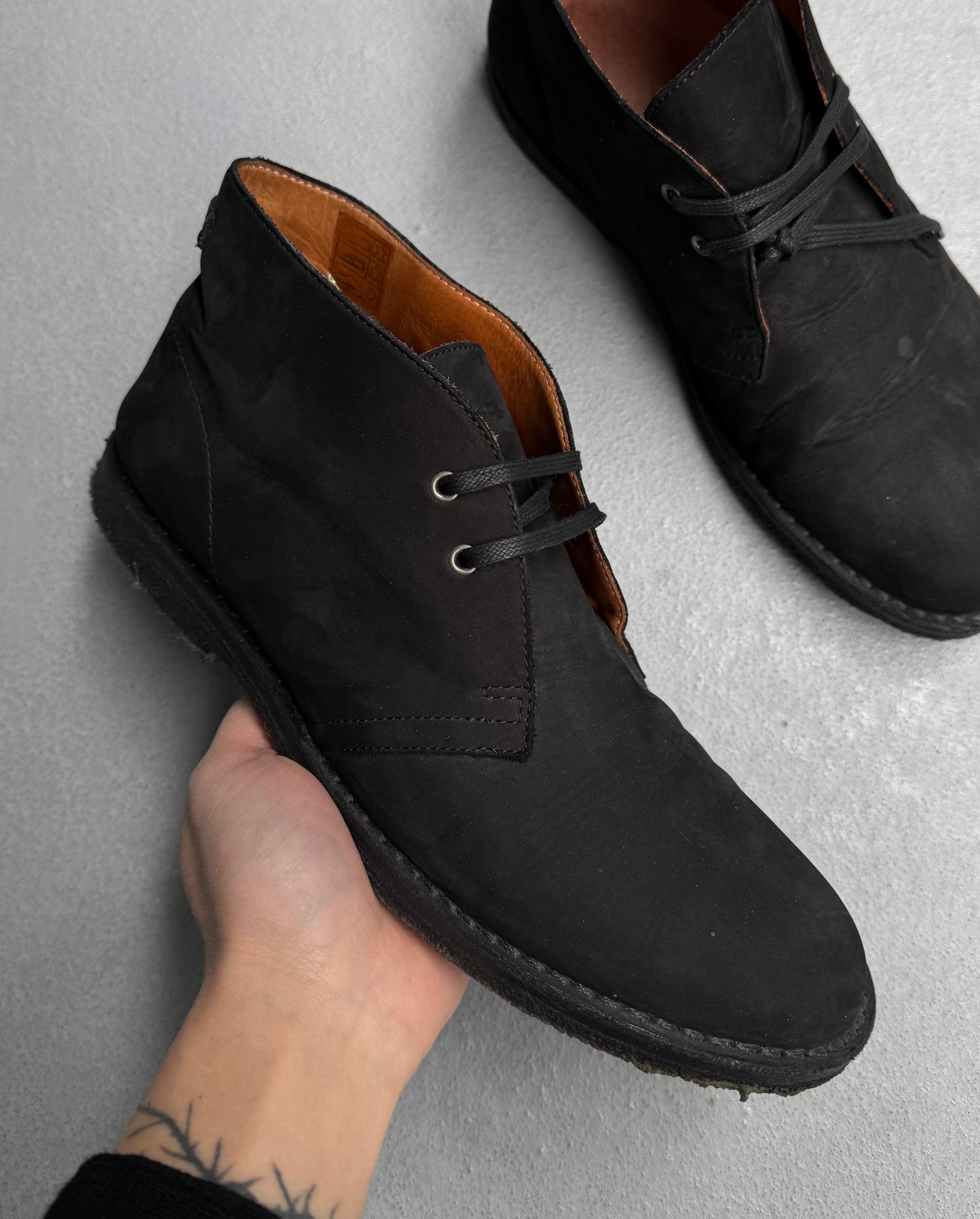 Saint Laurent SS15 Suede Low-top Chukka Crepe Boots