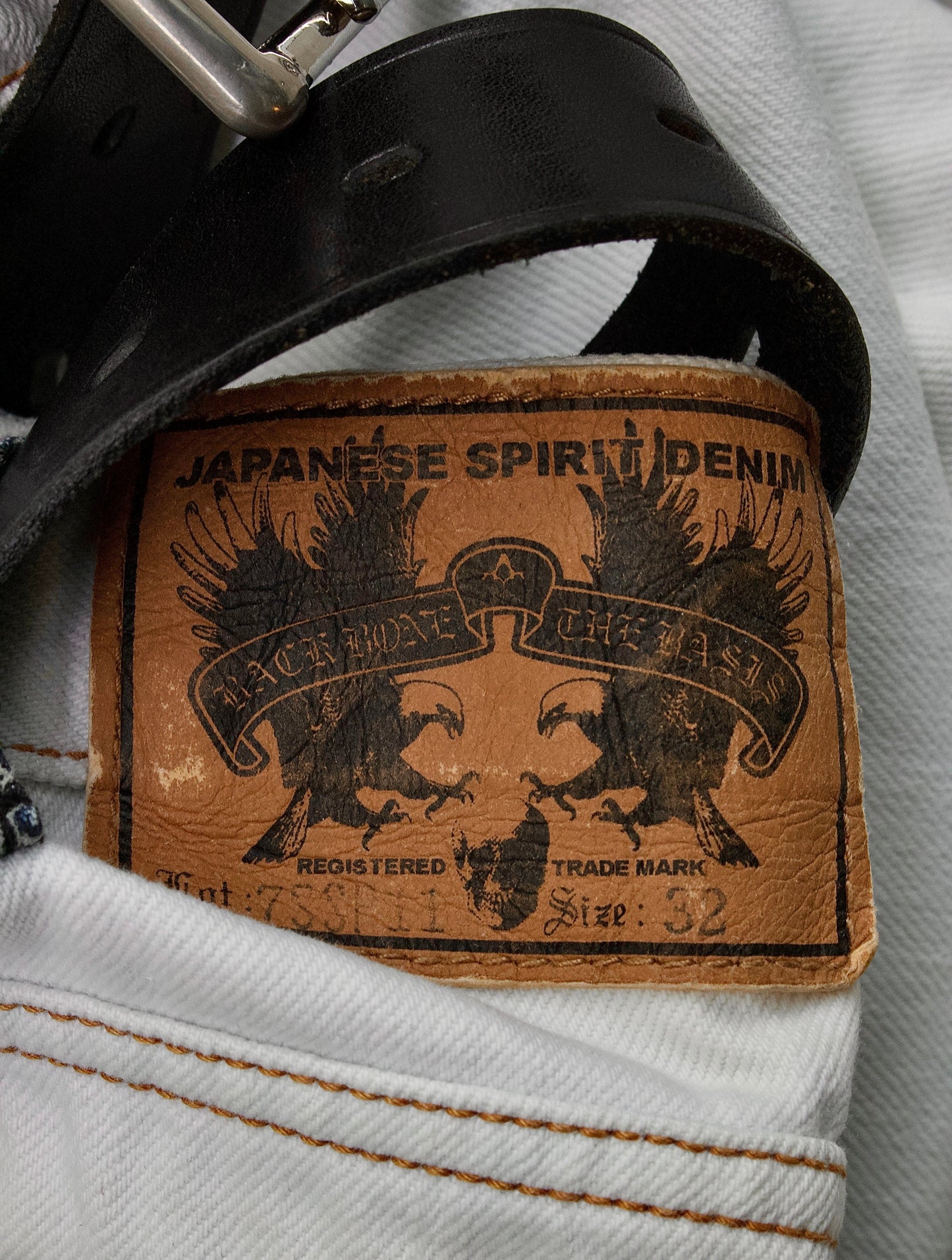 BACKBONE the Basis SS07 White Bootcut Denim