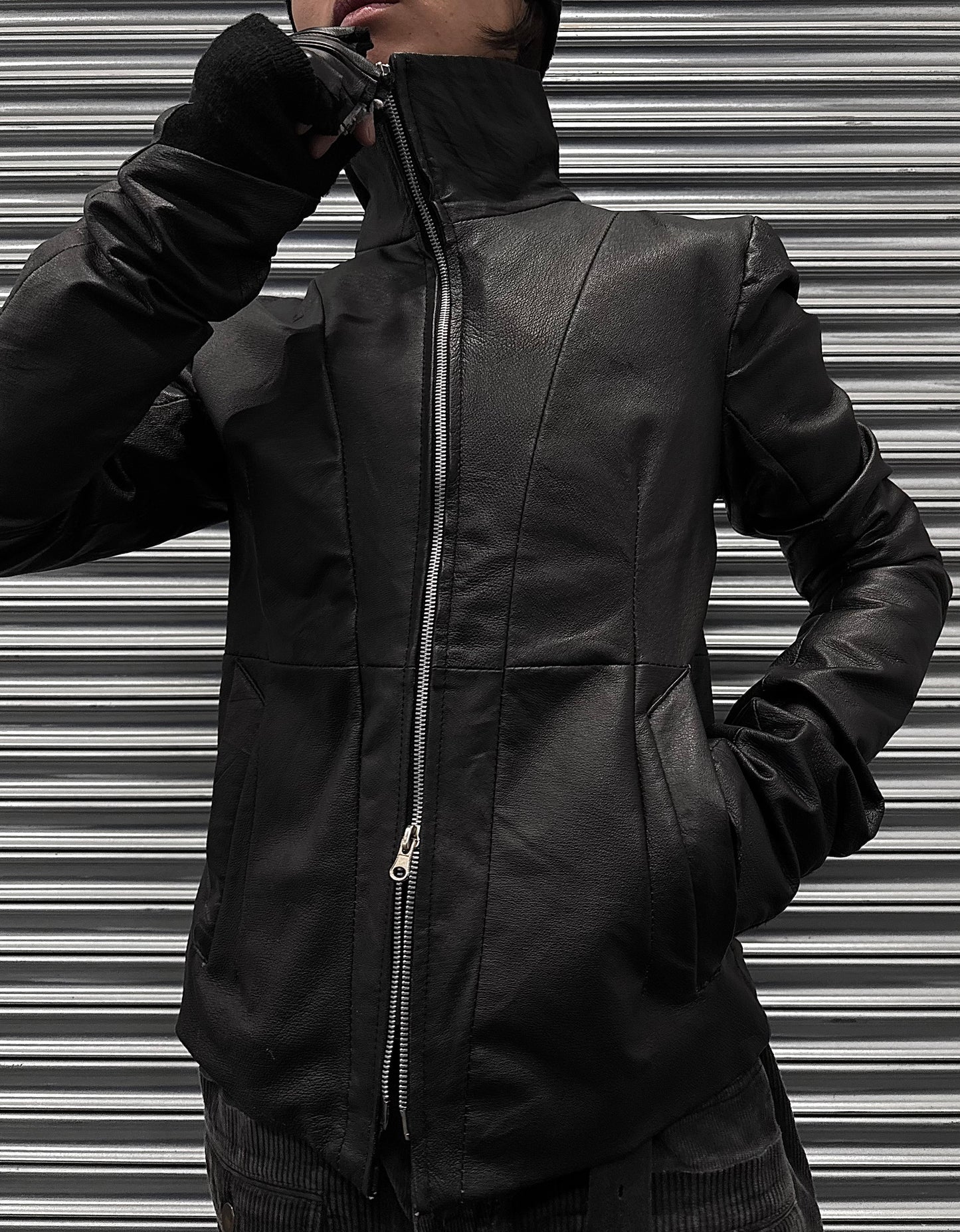 EKAM Early 00s Lambskin Leather Rider Jacket