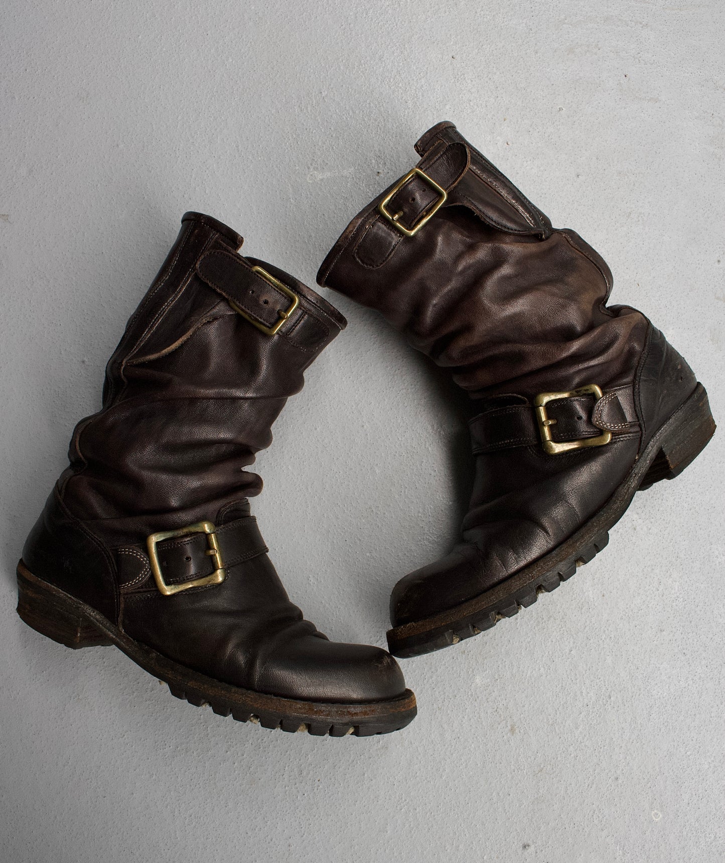 MiharaYasuhiro AW09 Twisted Leather Engineer Boots