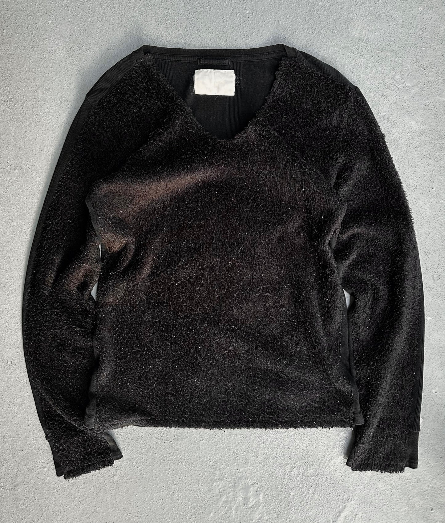 MiharaYasuhiro AW06 Hybrid Fuzzy Wool Sweater