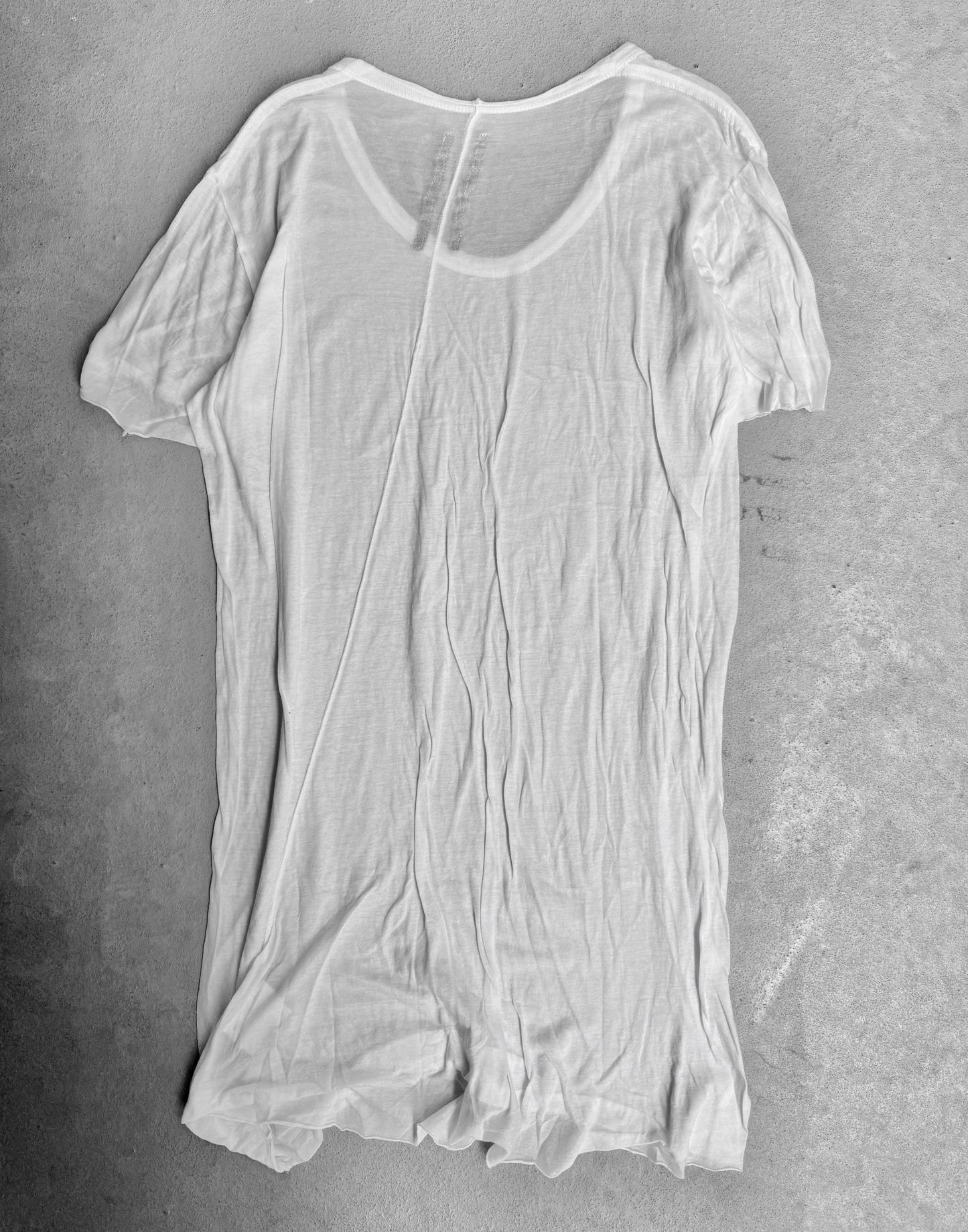 Rick Owens AW08 “STAG” White Unstable Cotton T-shirt