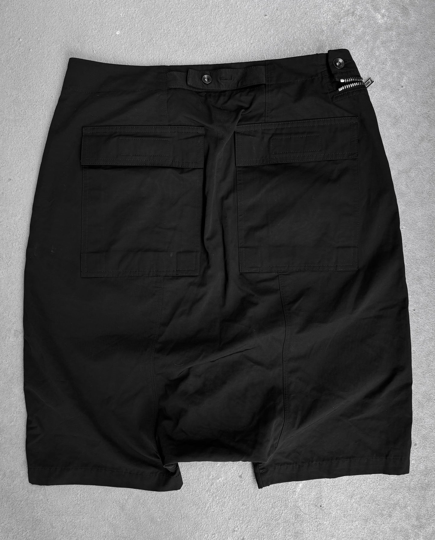 Rick Owens DRKSHDW SS17 “WALRUS” Nylon Drop-crotch Aircut Pod Shorts