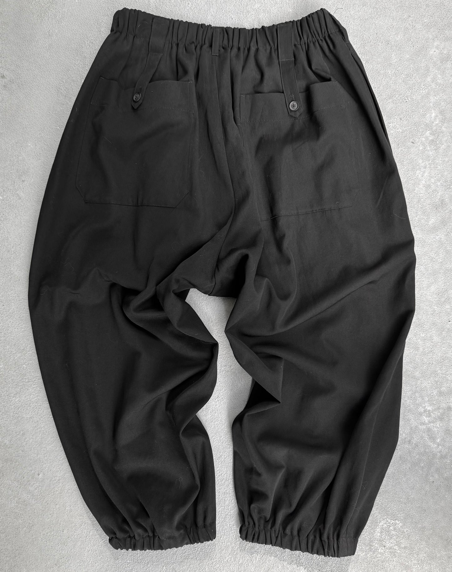 Yohji Yamamoto POUR HOMME SS20 Pleated Drop-crotch Balloon Crop Pants