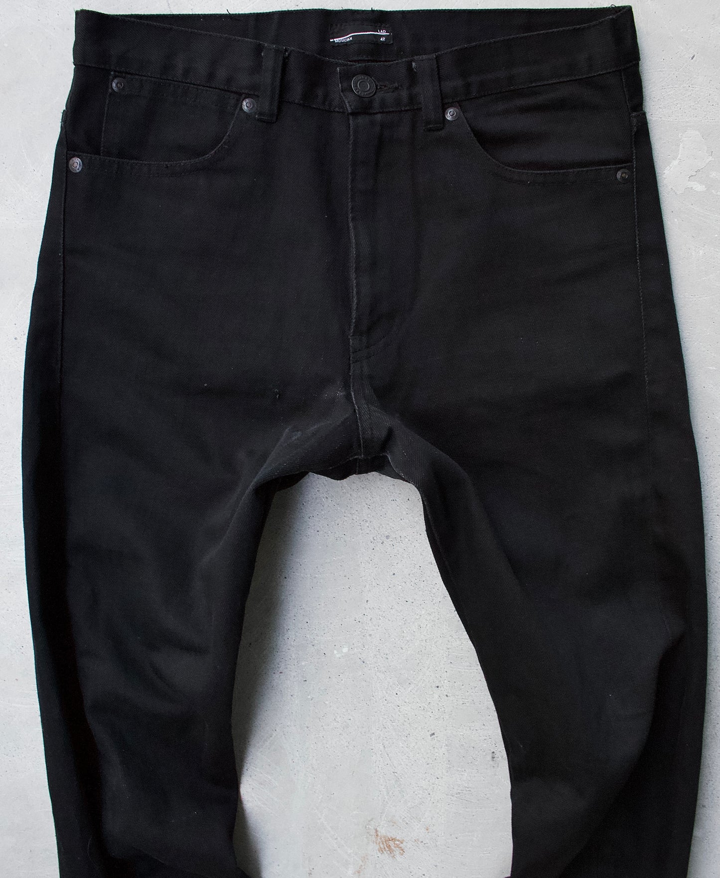 Lad Musician AW09 Flare Zip Denim