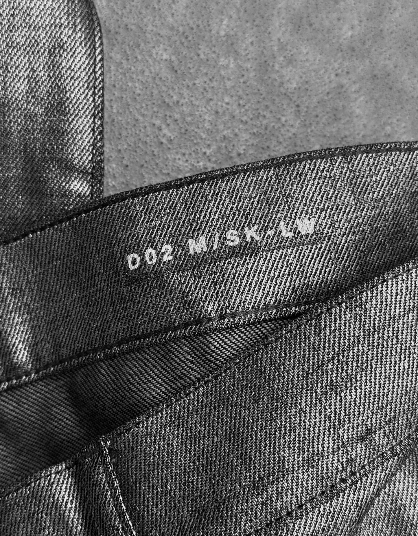 Saint Laurent Paris SS19 Radioactive Waxed “D02” Skinny Denim