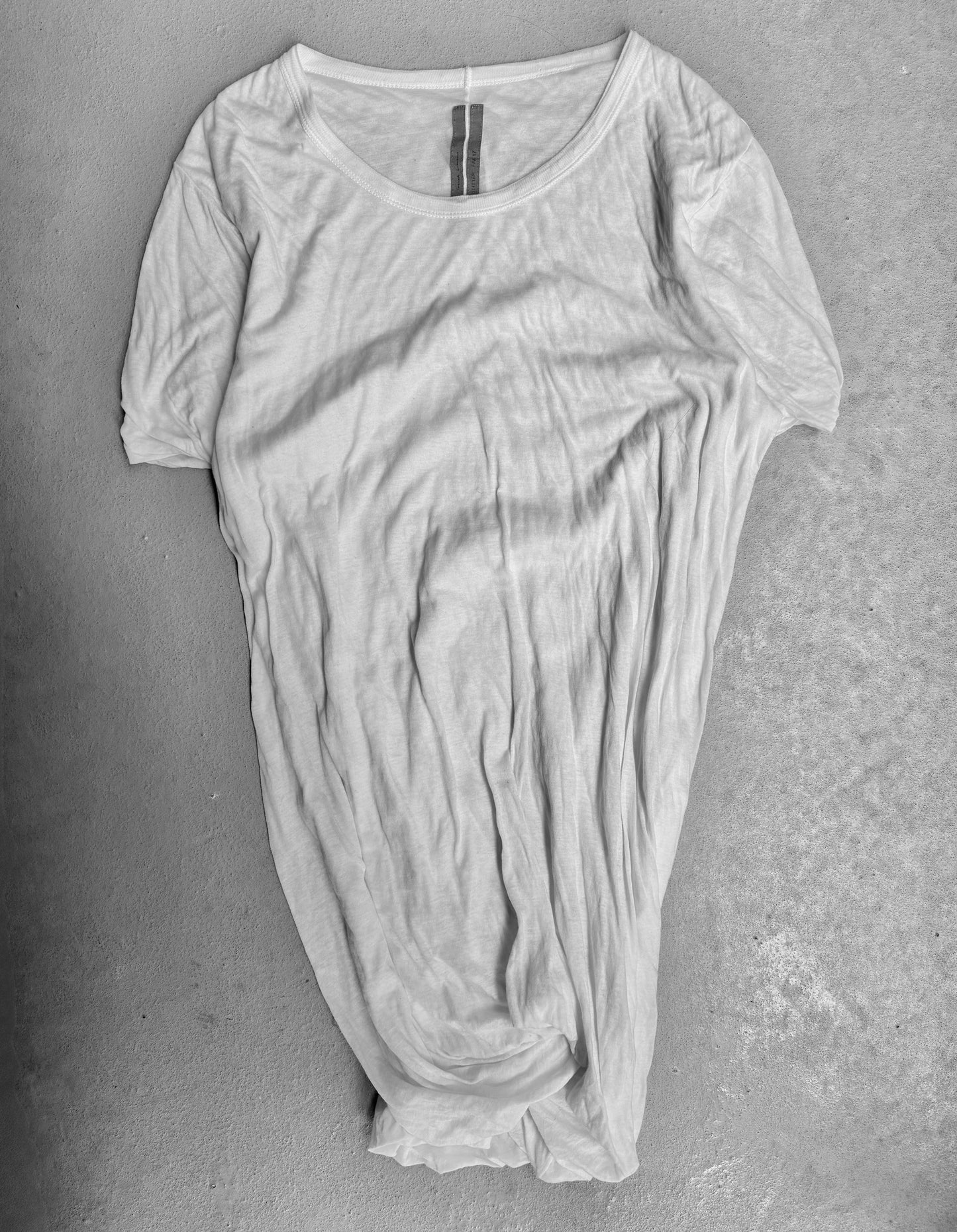Rick Owens AW17 “GLITTER” White Double-layered T-shirt